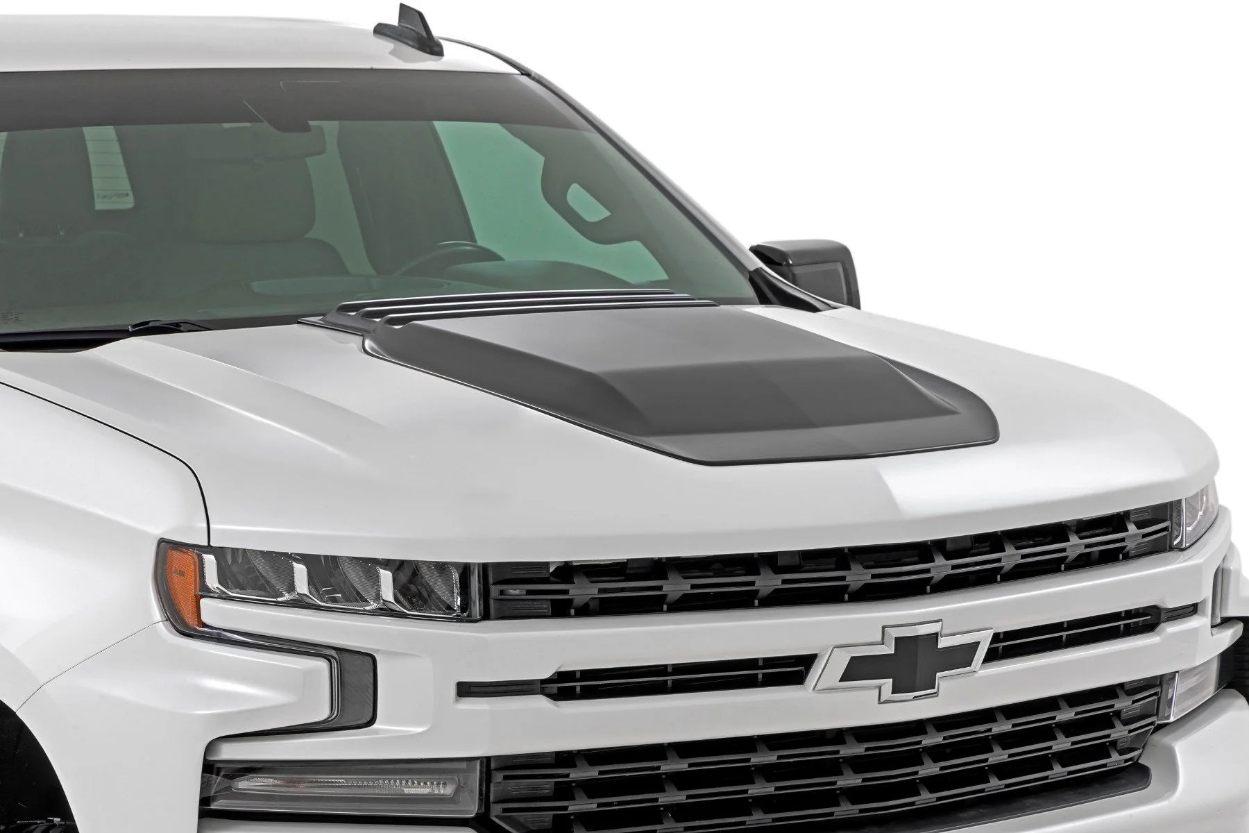 Rough Country Hood Scoop GNO Slate Gray Chevy Silverado 1500 2019-2025 & Classic HS10010-GNO