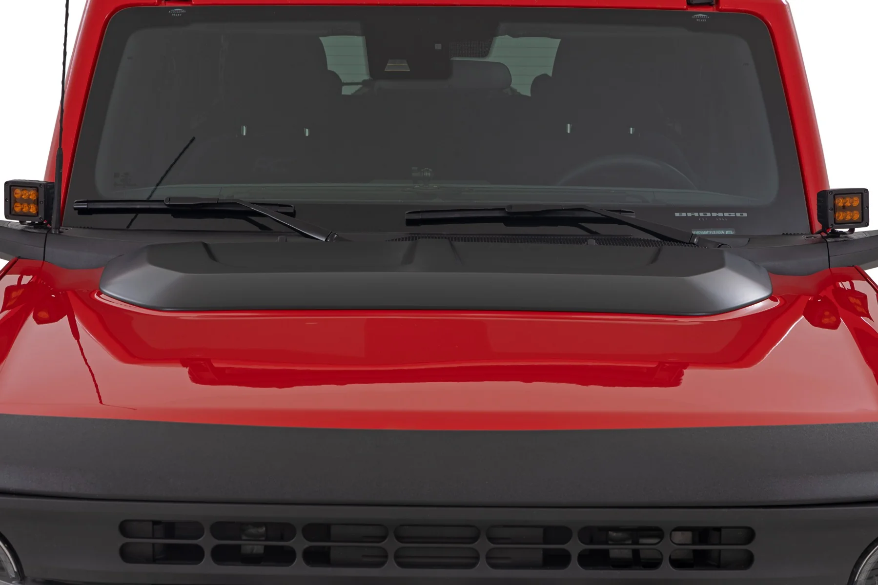 Rough Country Hood Scoop | JS Iconic Silver | for Ford Bronco 4WD (2021-2025) - Image 4
