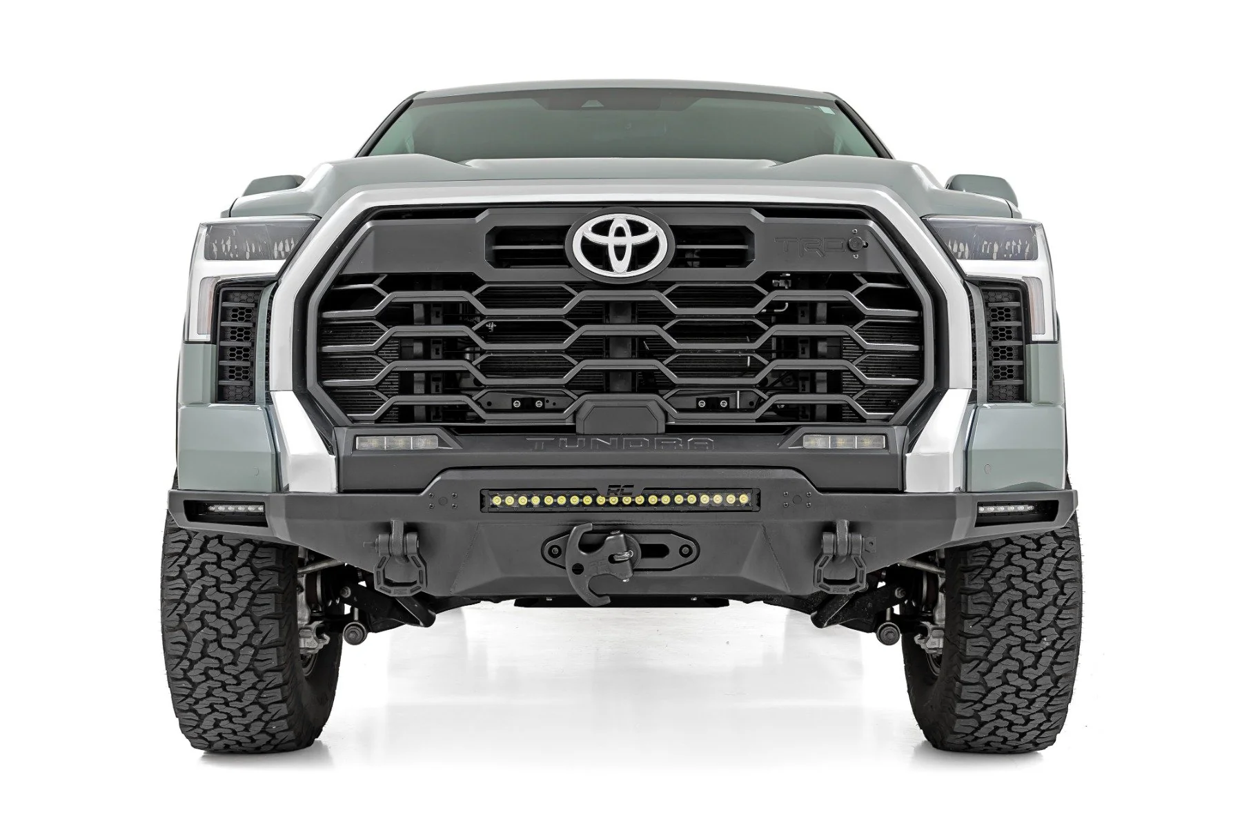Hybrid Front Bumper 12000S Blk LED Toyota Tundra 22-24 72007 - Image 2