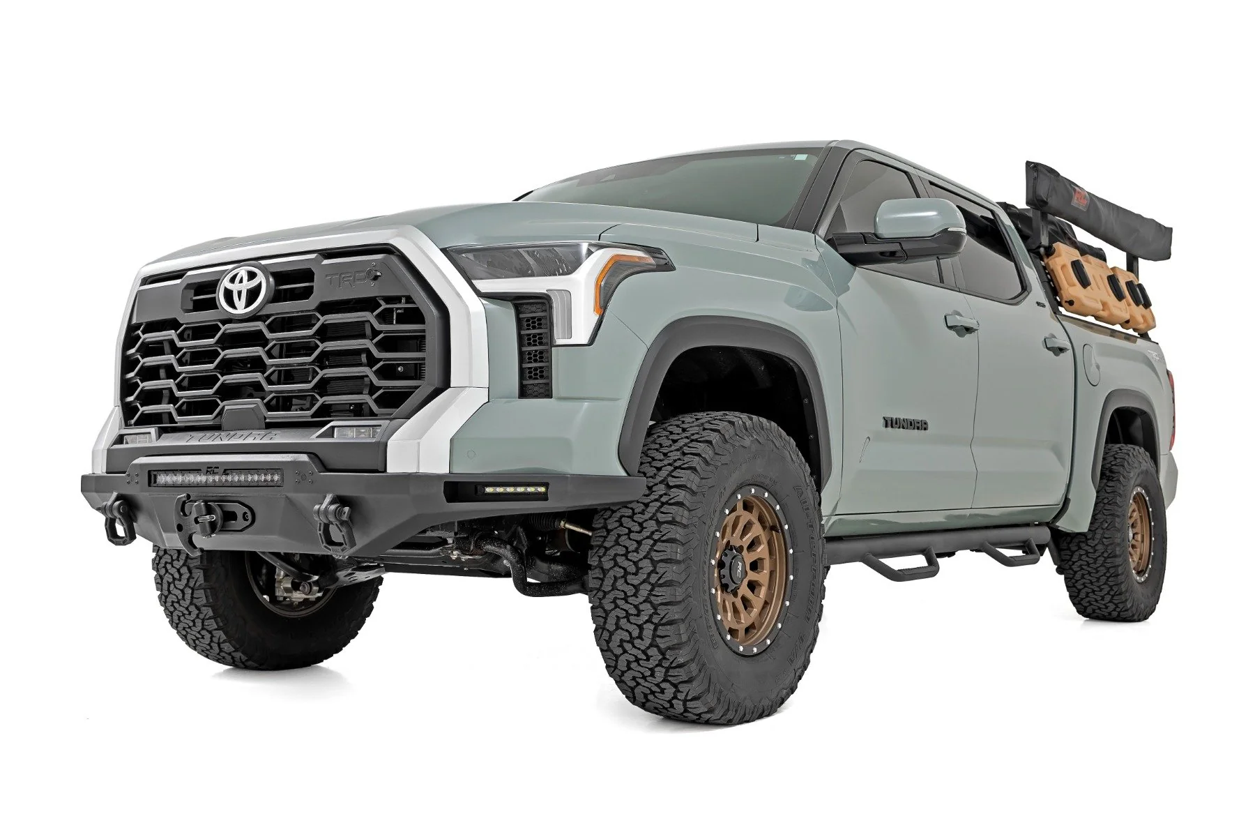 Hybrid Front Bumper 12000S Blk LED w/ Amber DRL Tundra 22-24 72009 - Image 4