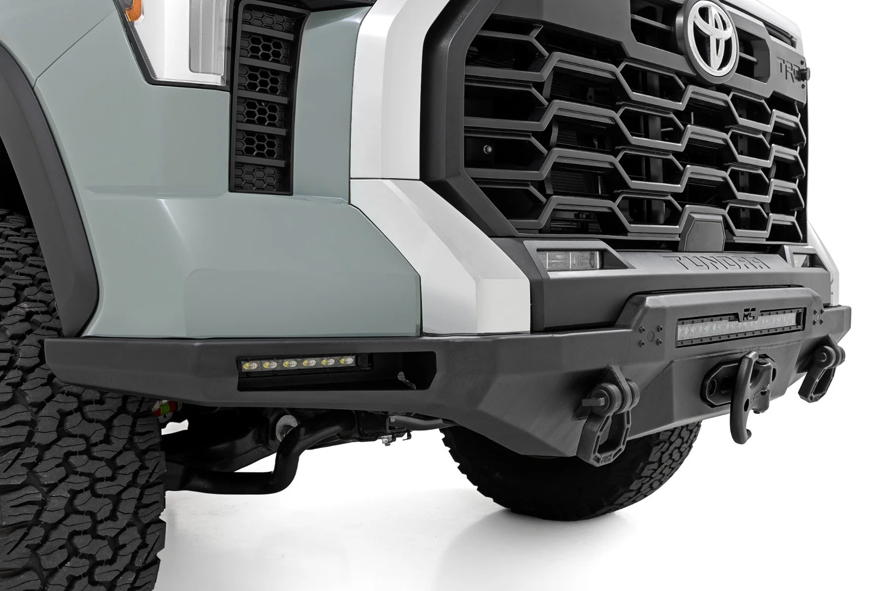 Hybrid Front Bumper 12000S Blk LED w/ Amber DRL Tundra 22-24 72009 - Image 5