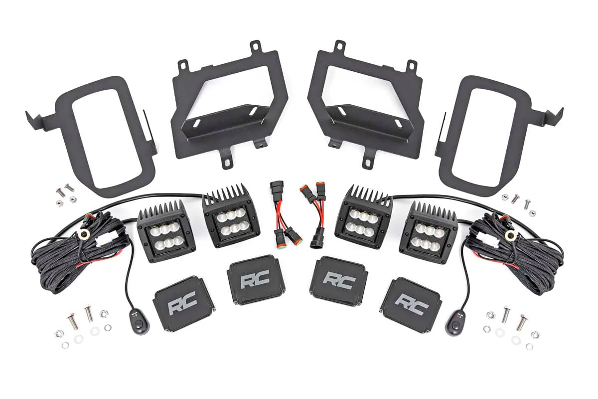 LED Fog Light Kit Ford Black Series w/ Flood Beam 15-17 F-150 70833