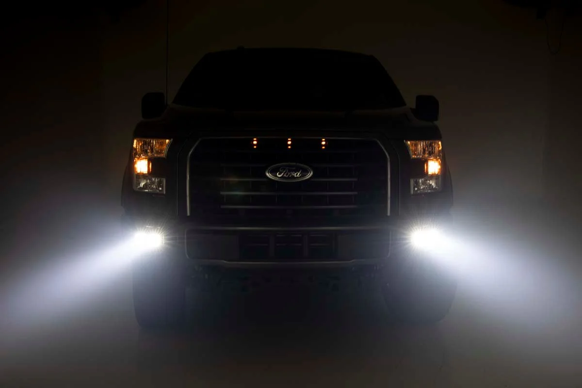 LED Fog Light Kit Ford Black Series w/ Flood Beam 15-17 F-150 70833 - Image 5