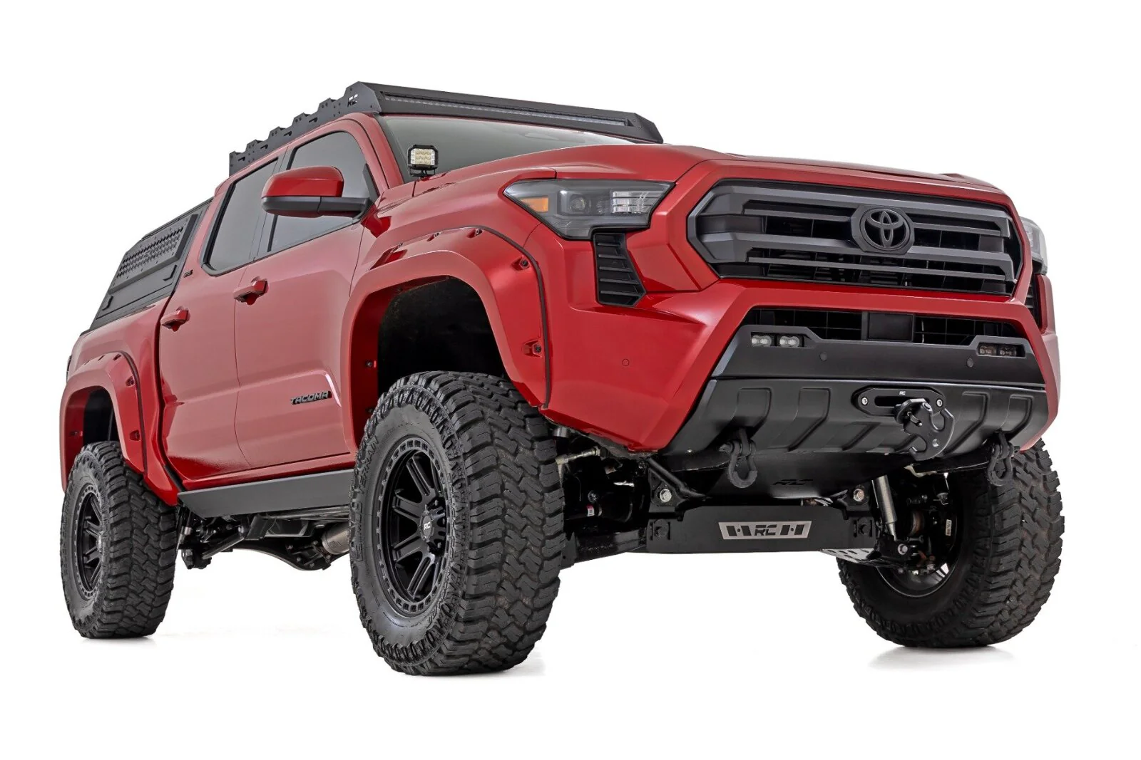 Rough Country LED Fog Lights 3x1.75" Black Series Yellow for Toyota Tacoma 24-26 72120 - Image 4