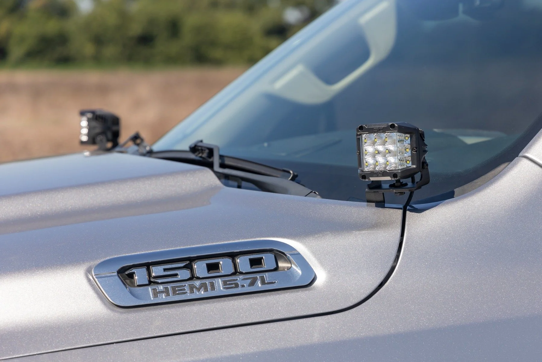 LED Kit Ditch Mount Black Series 3.5" Amber DRL Ram 1500 19-24 - Image 6