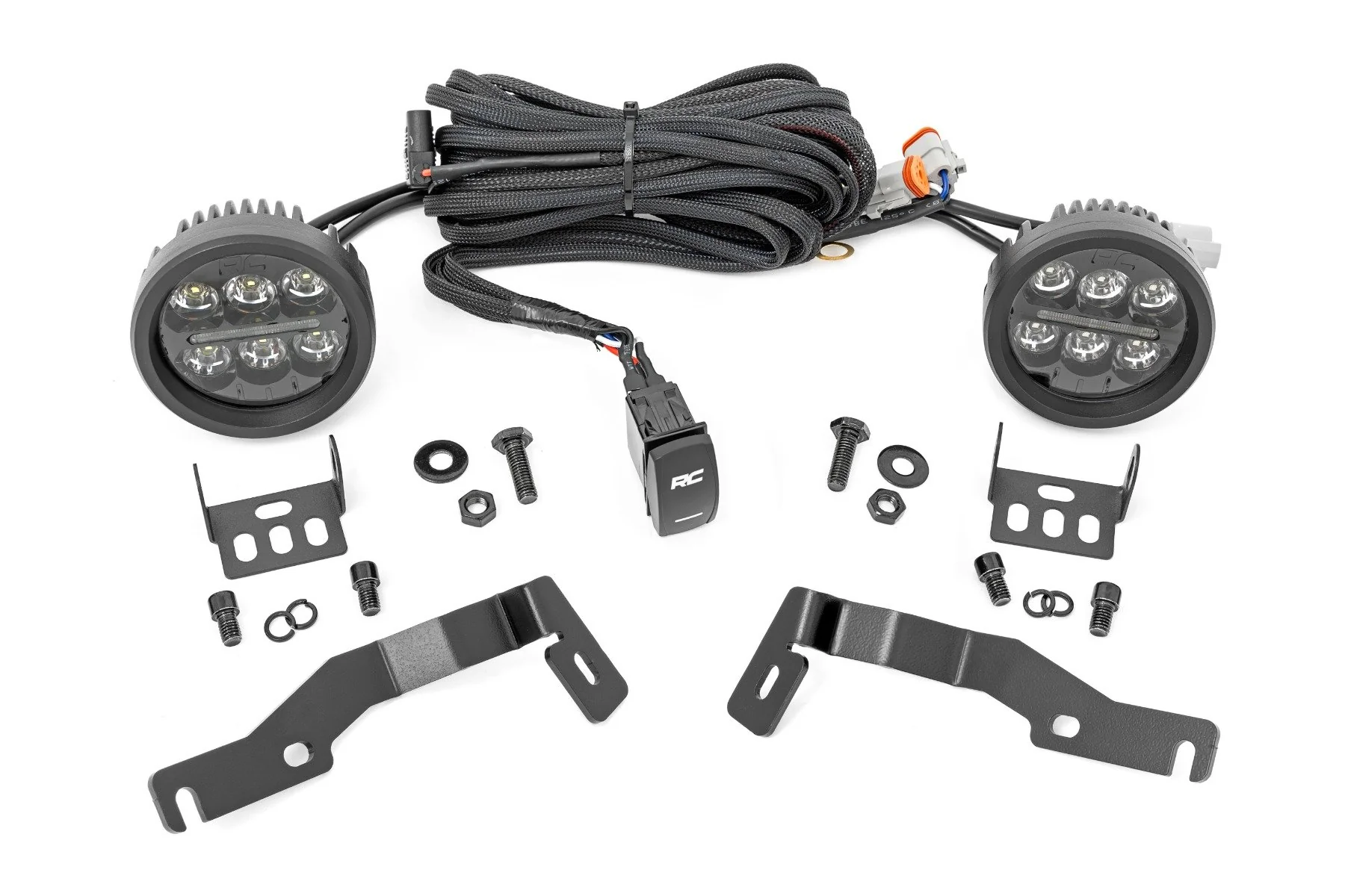 LED Kit Ditch Mount Black Series 3.5" Amber DRL Tacoma 2024 - Image 2