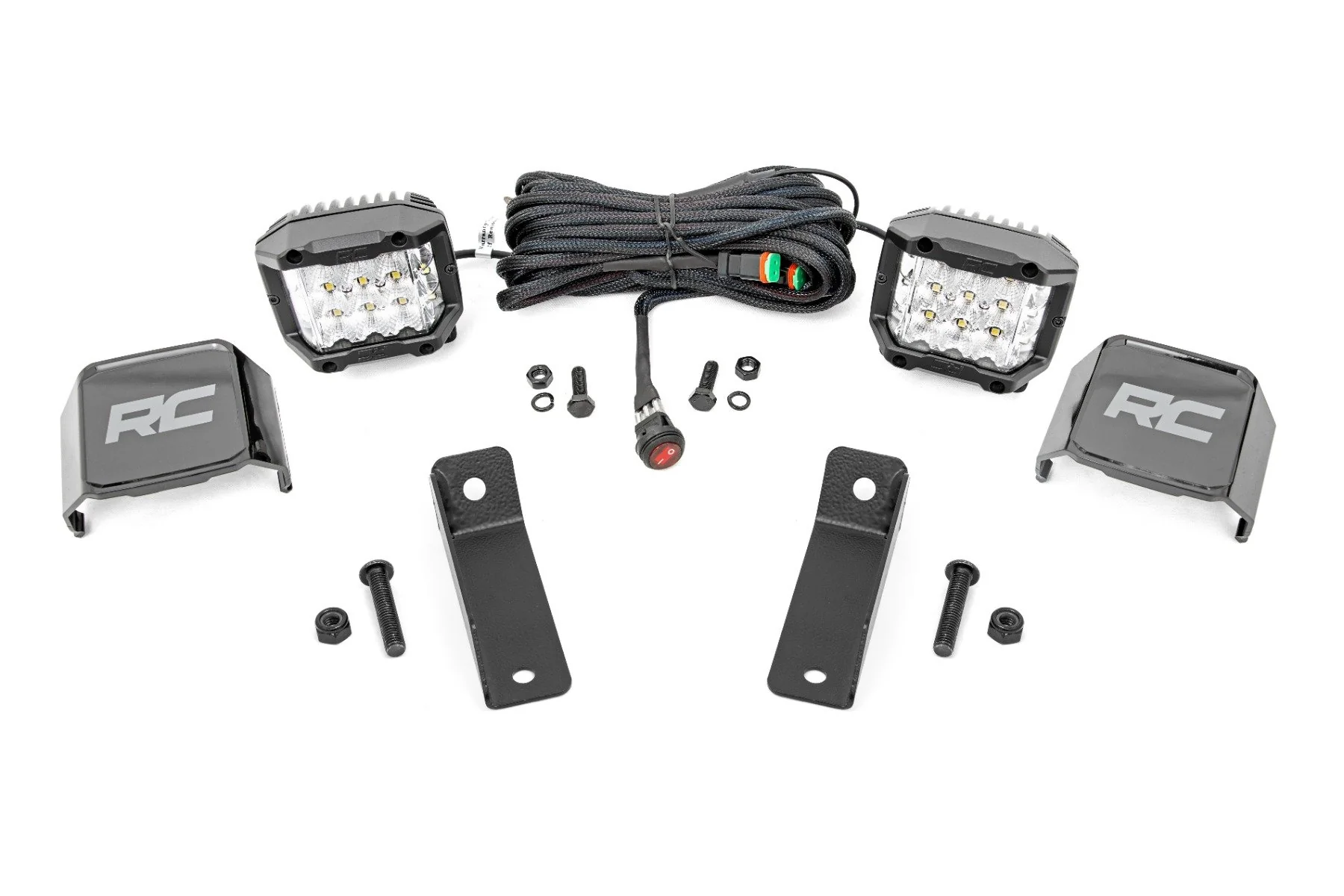 LED Kit Rear Mount 2" Chrome Wide Angle Can-Am Maverick Sport