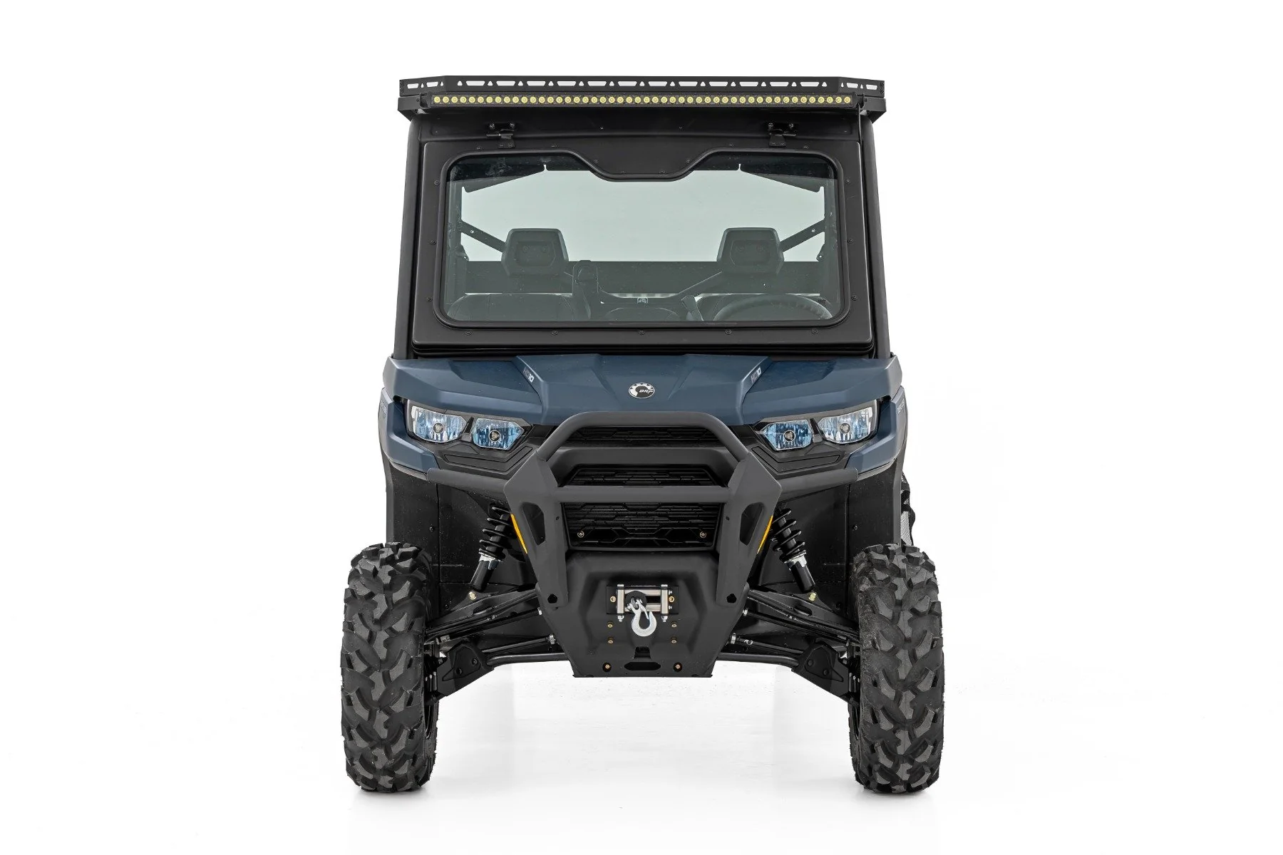 Rough Country LED Light | Deck Roof | 50" Blk Single Row | Can-Am Defender MAX HD10 - Image 3