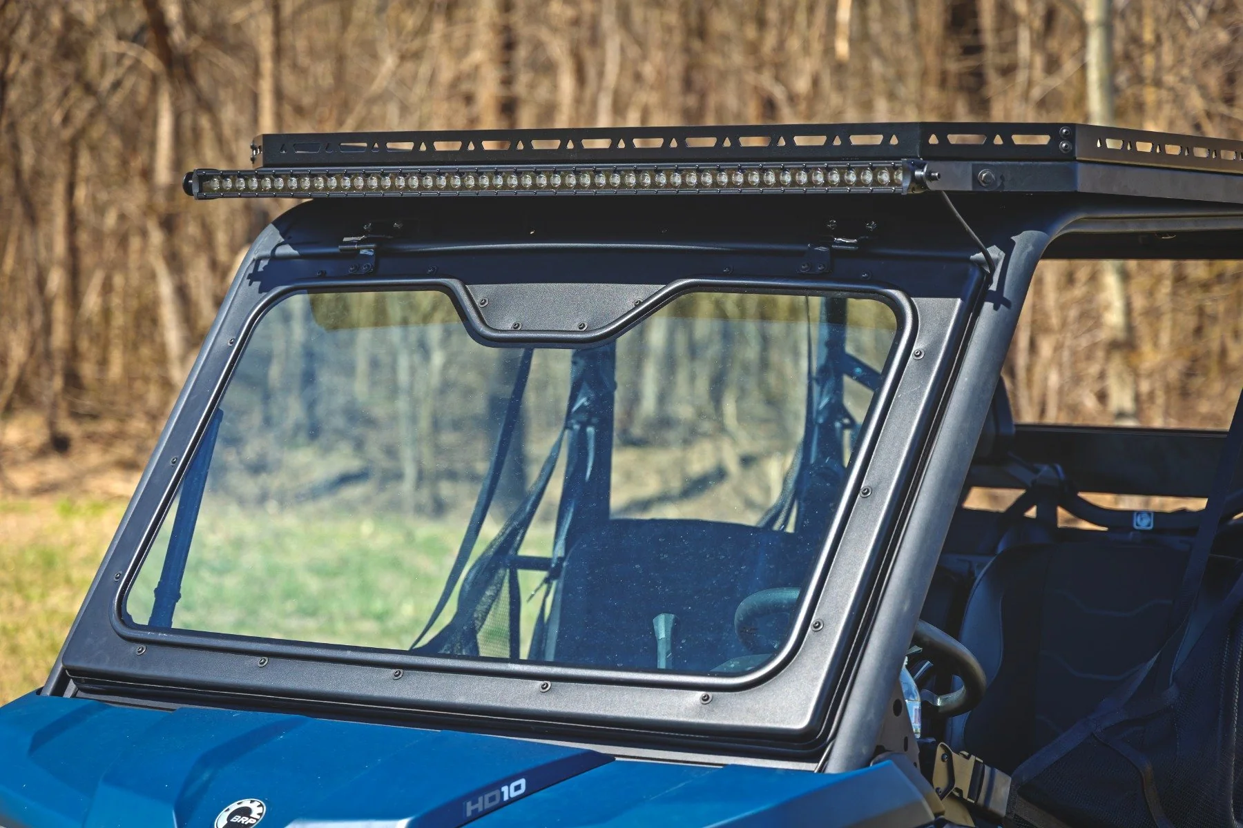 Rough Country LED Light | Deck Roof | 50" Blk Single Row | Can-Am Defender MAX HD10 - Image 5
