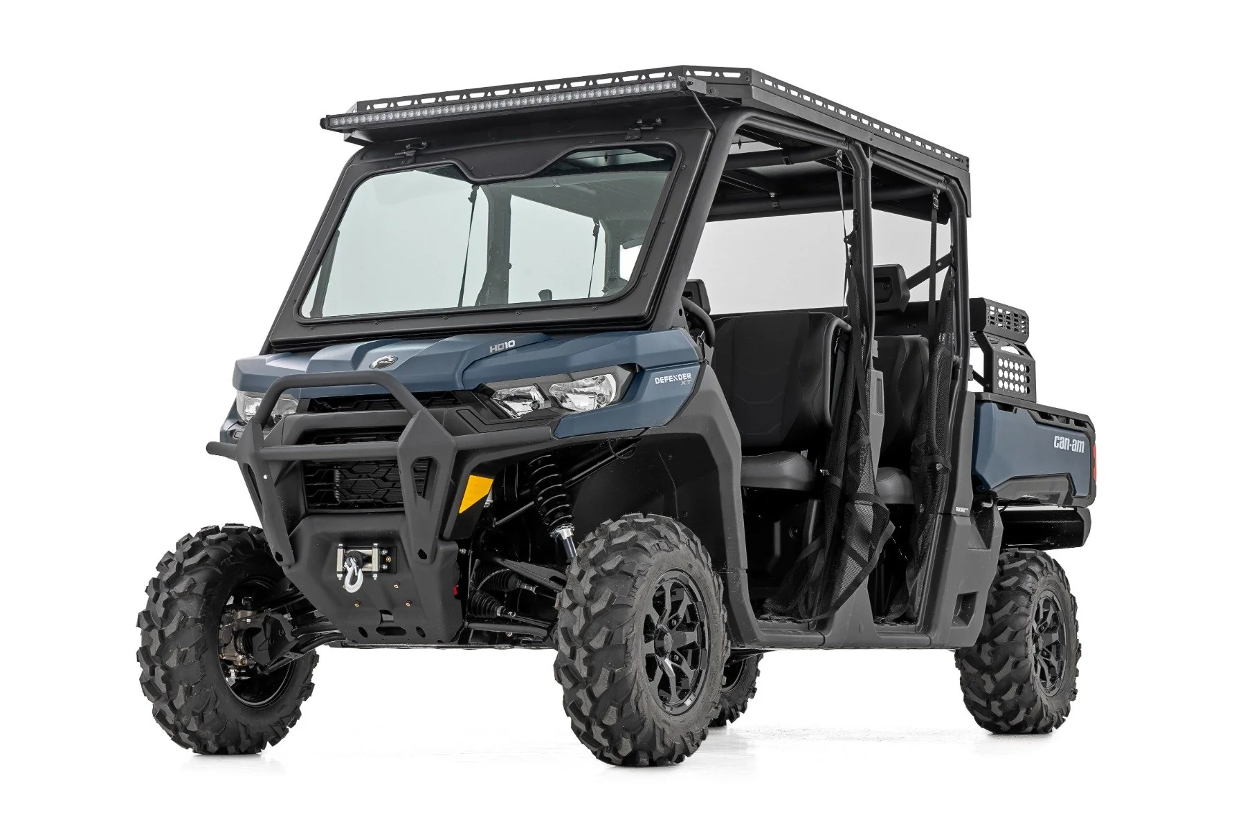Rough Country LED Light | Deck Roof | 50" Blk Single Row | Can-Am Defender MAX HD10 - Image 6