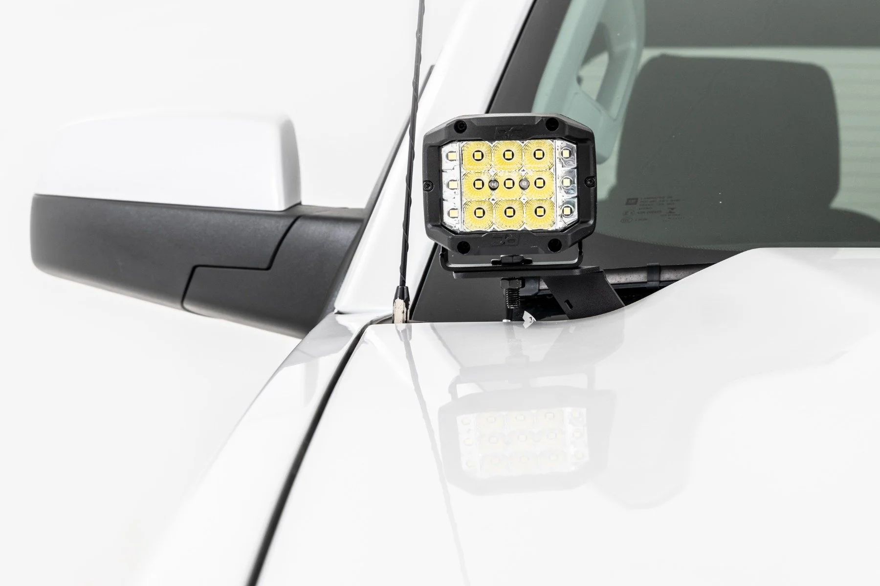 LED Light Ditch Mount 2" Black Pair Flood Chevy/GMC 1500 14-18 71053 - Image 2