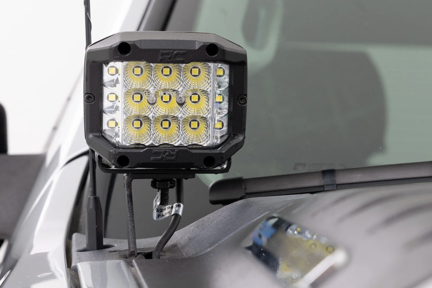 LED Light Ditch Mount 2" Black Pair Spot Chevy 1500 2007-2013 71058 - Image 4