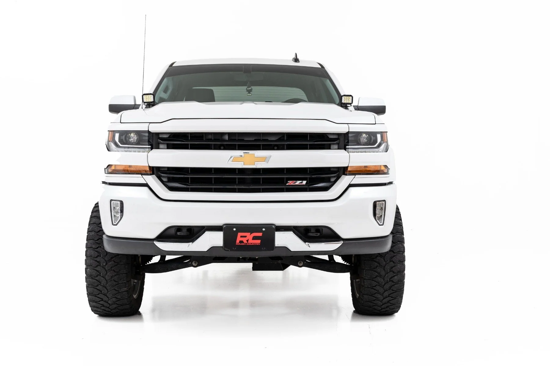 LED Light Ditch Mount 2" Black Pair White DRL Chevy/GMC 1500 14-18 71054 - Image 3