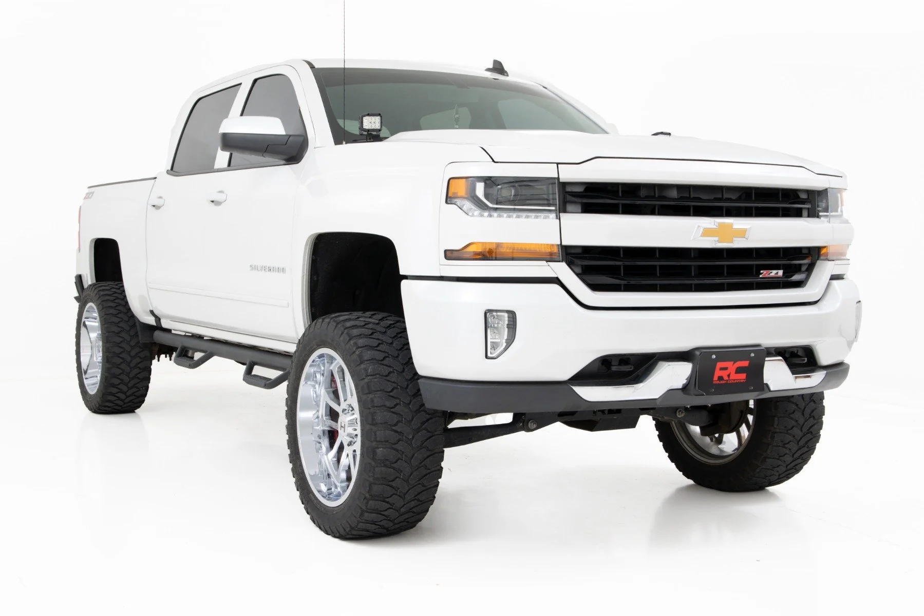 LED Light Ditch Mount 2" Black Pair White DRL Chevy/GMC 1500 14-18 71054 - Image 4
