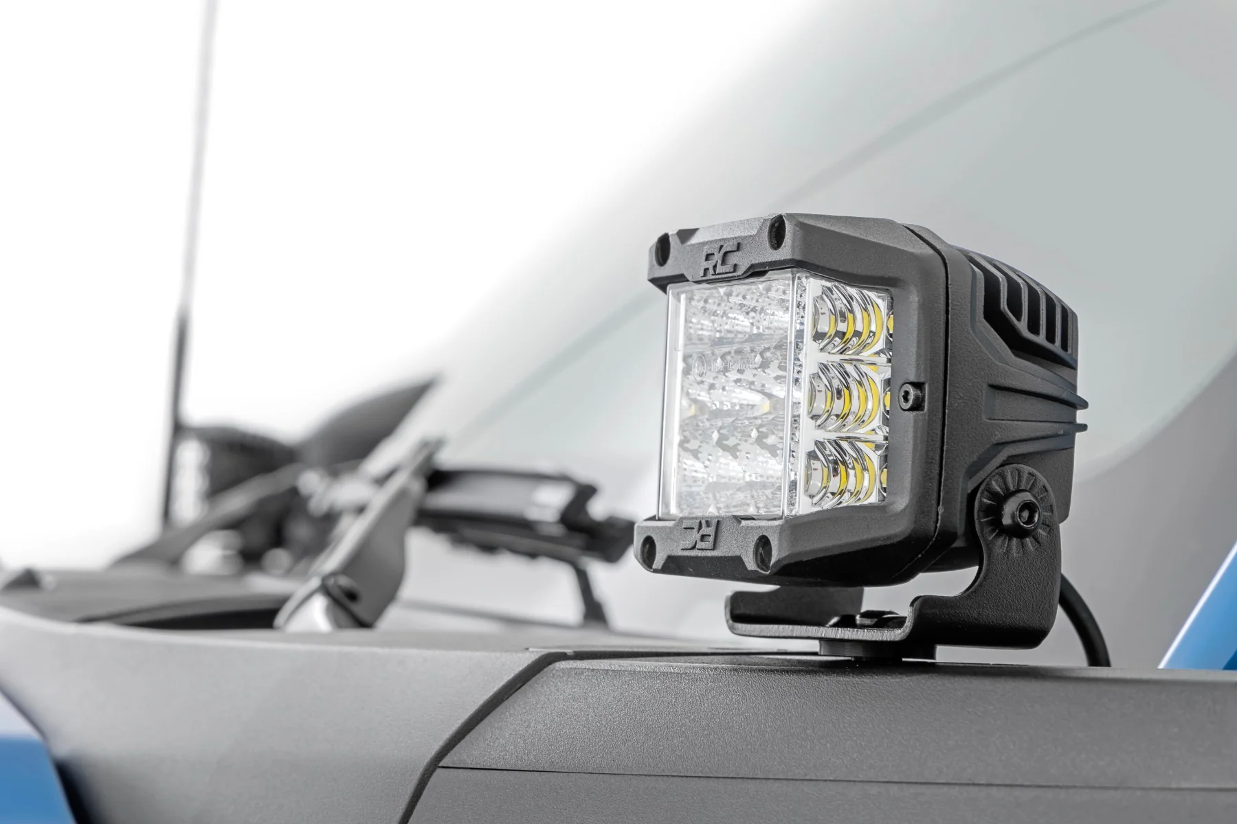 LED Light Ditch Mount 2" Black Pair White DRL Ford Bronco 2021 71048 - Image 2