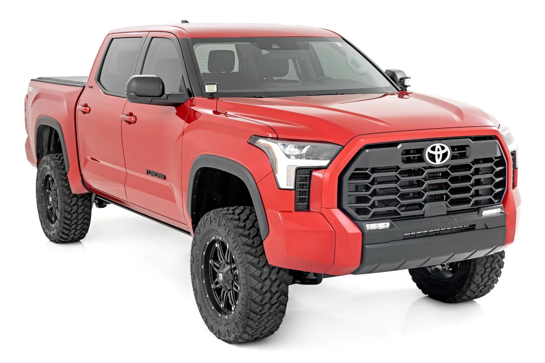 LED Light Ditch Mount 2" Black Pr White DRL Toyota Tundra 2022 - Image 3