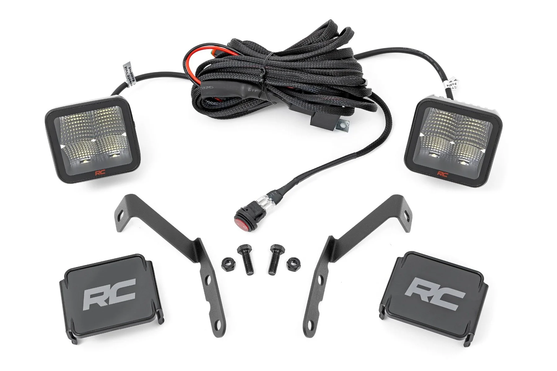 LED Light Ditch Mount 2" Pair Spot Chevy 1500/2500HD/3500HD 07-14
