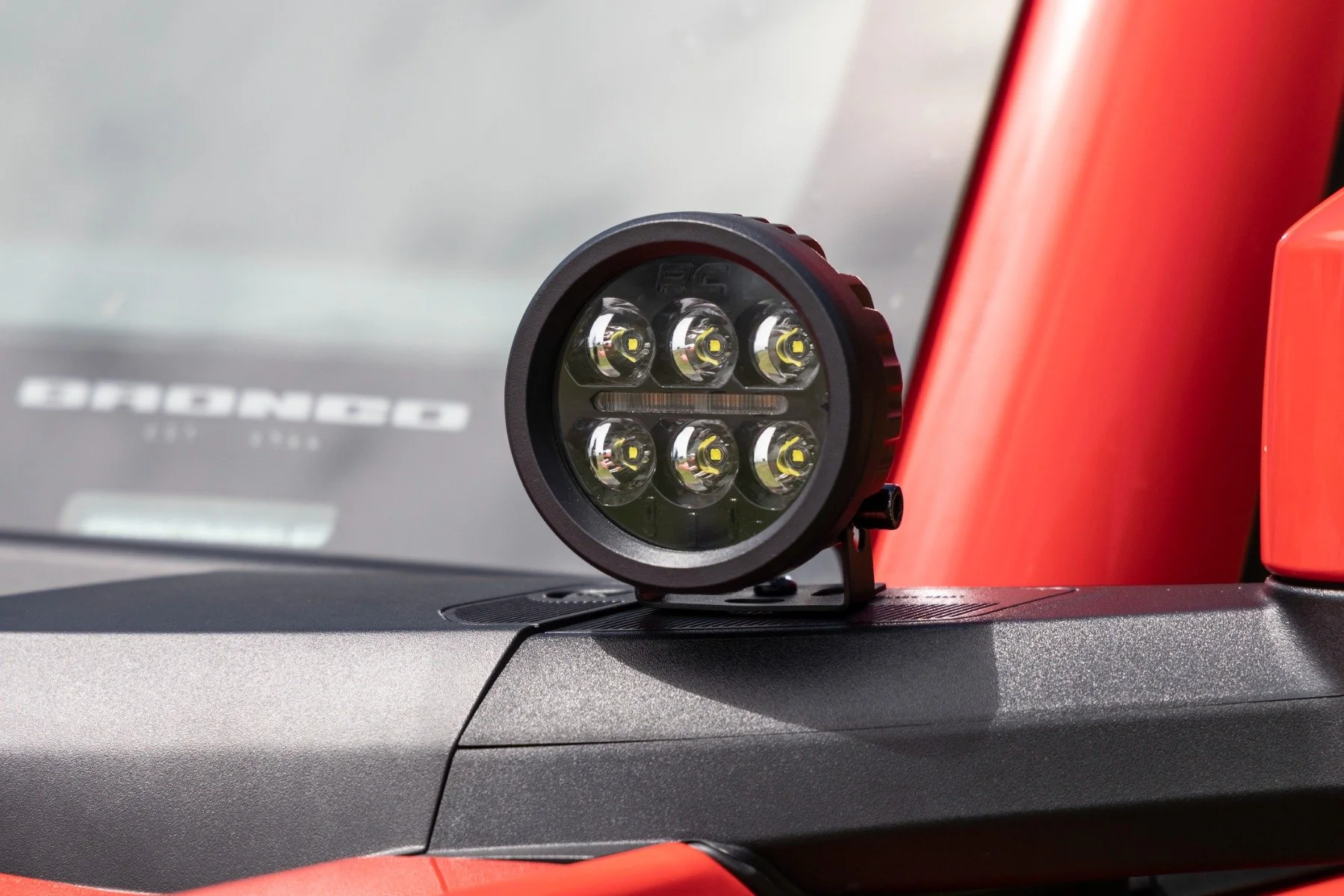 LED Light Ditch Mount 3.5" Black Round Pair Ford Bronco 21-22 71078 - Image 6