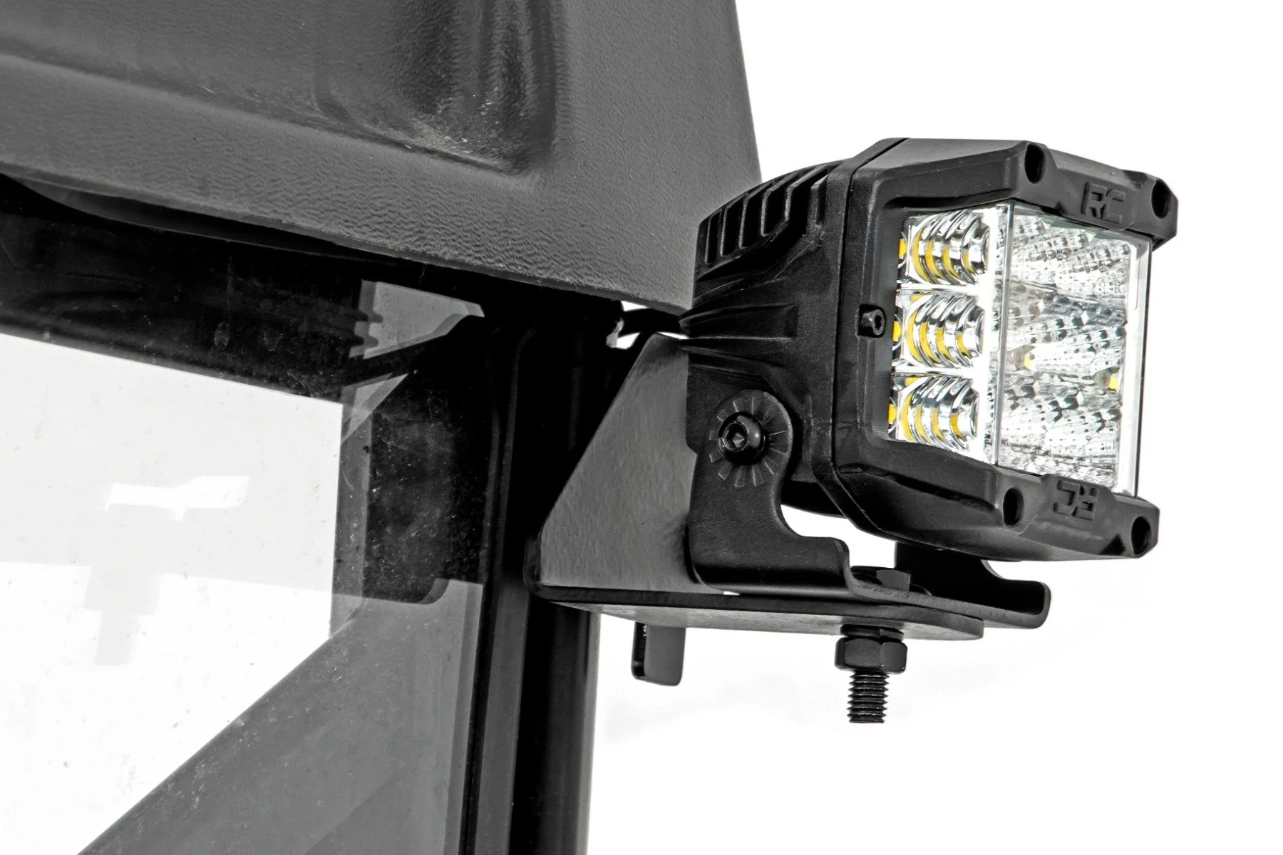 LED Light Polaris Ranger 13-21 work light 2" Black Flood Pair - Image 5