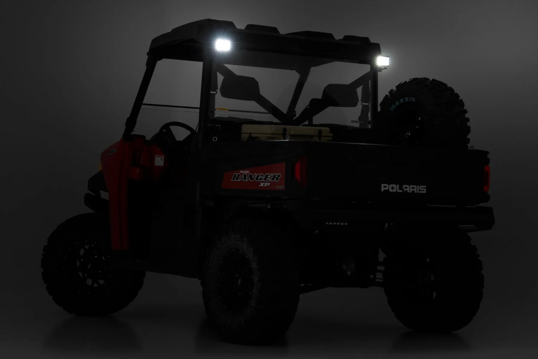 LED Light Polaris Ranger 13-21 work light 2" Black Flood Pair - Image 6