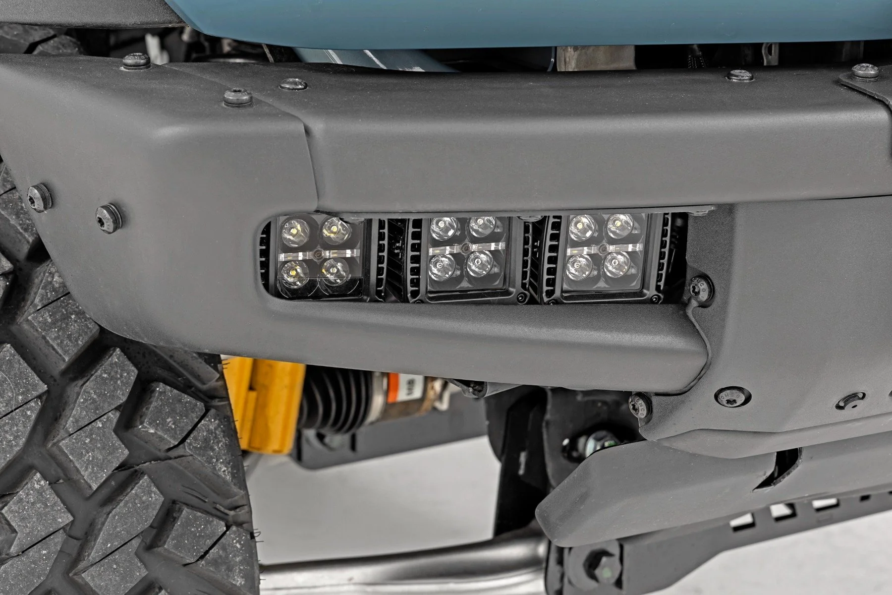 LED Light Kit Fog Mount Triple 2" Black Ford Bronco 21-24 51140 - Image 2