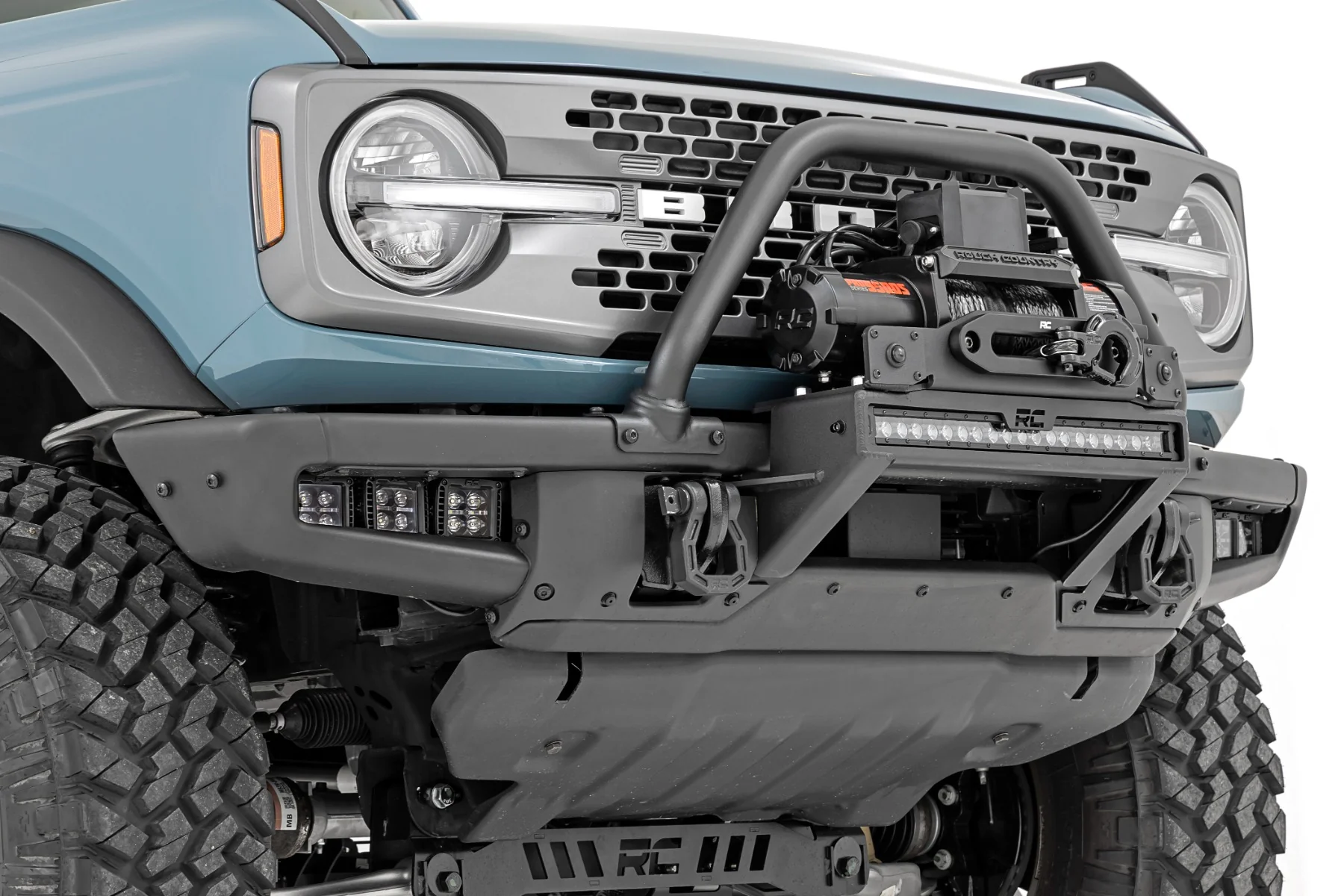 LED Light Kit Fog Mount Triple 2" Black Ford Bronco 21-24 51140 - Image 3