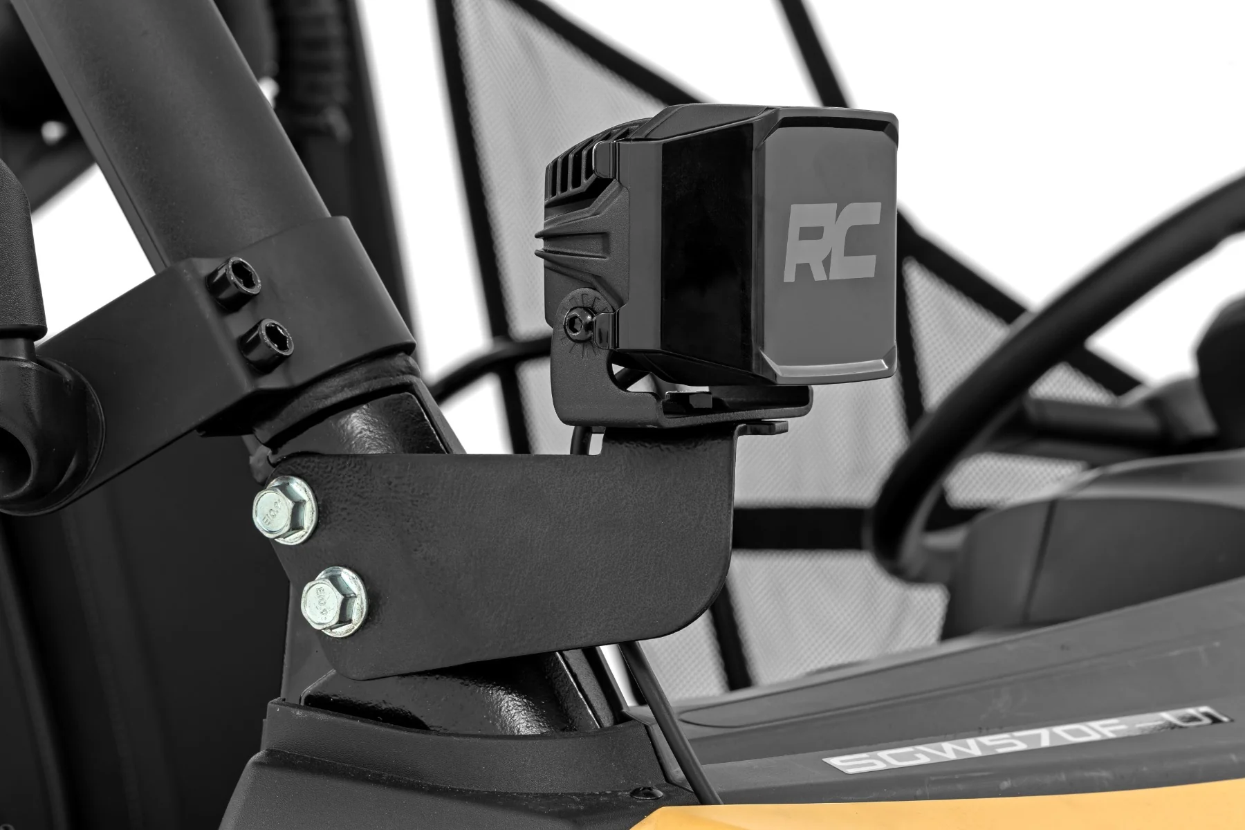 Rough Country LED Light Kit | Front Mount | 2" Black Pair | Segway 570 F - Image 6