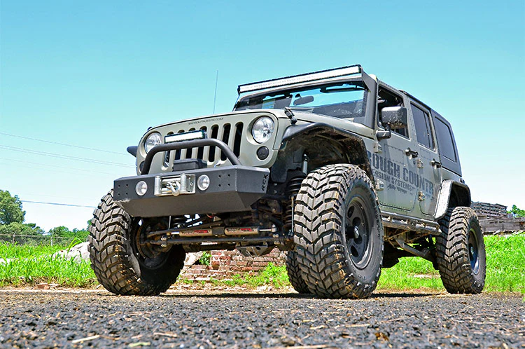 LED Light Mnt 50" Black Dual Row W/DRL Jeep Wrangler JK 07-18 - Image 4