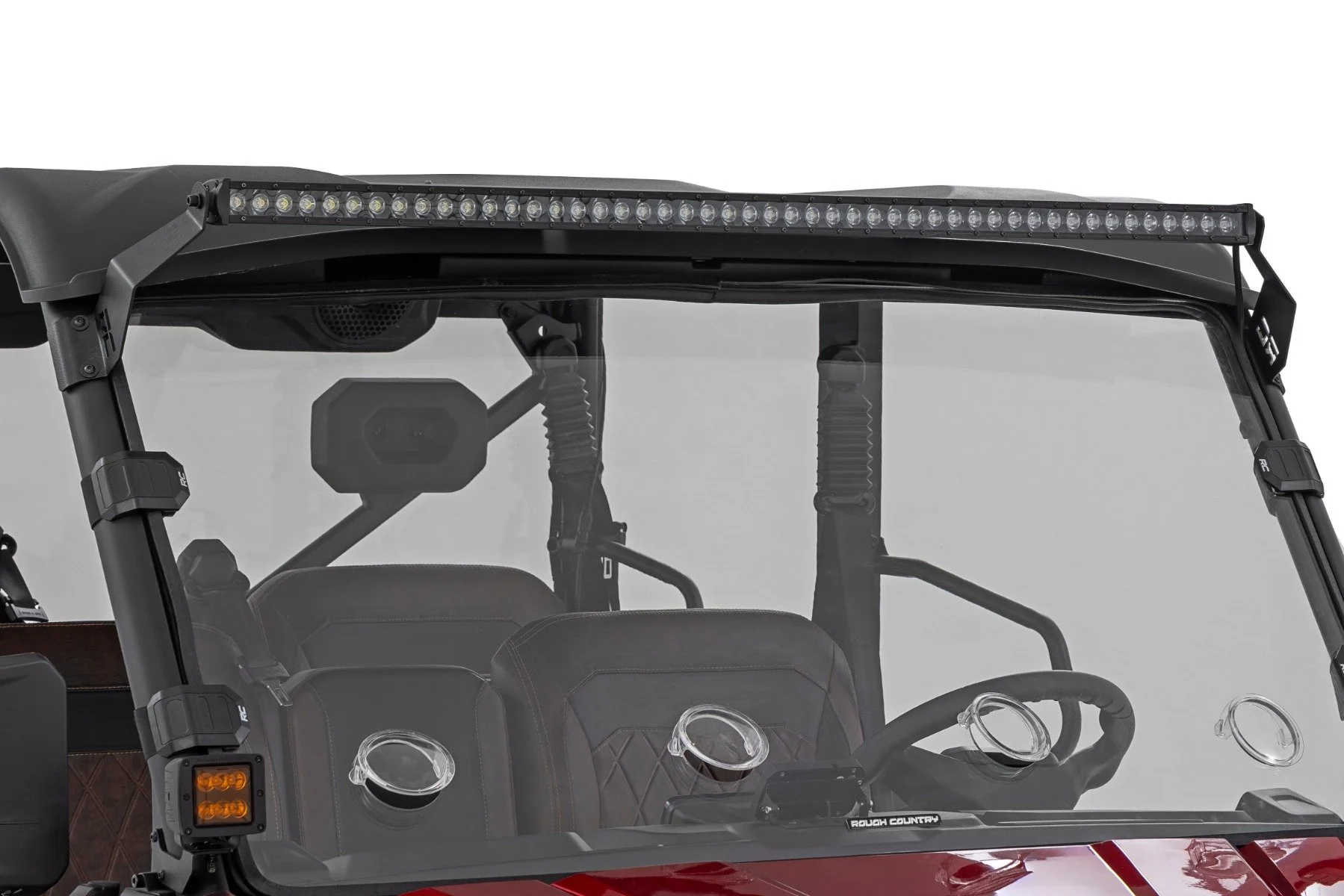 Rough Country LED Light Mount | 50" Black Single Row | CFMOTO UFORCE U10 Pro - Image 2