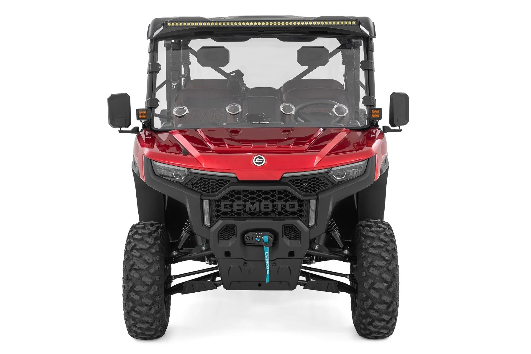 Rough Country LED Light Mount | 50" Black Single Row | CFMOTO UFORCE U10 Pro - Image 3