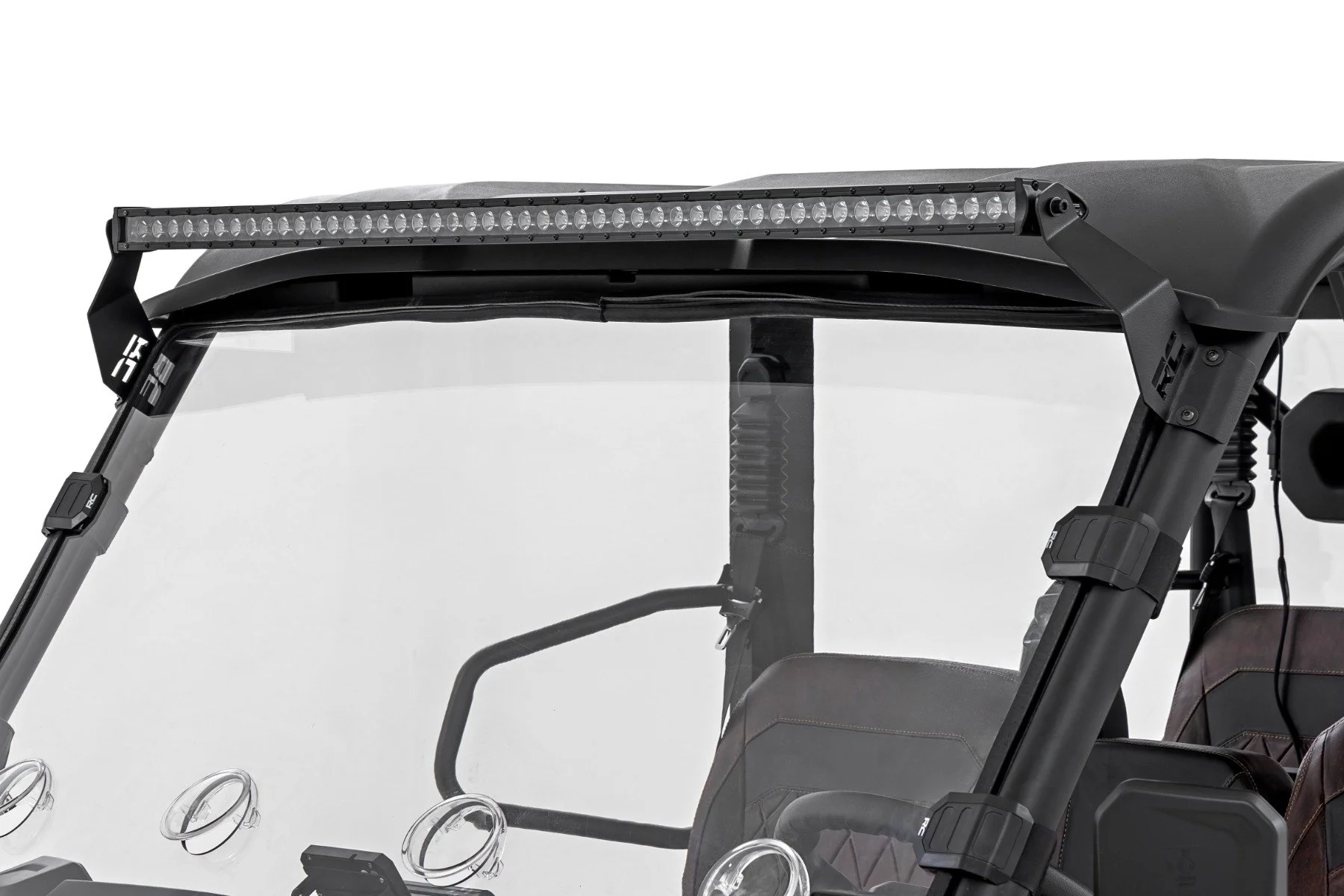 Rough Country LED Light Mount | 50" Black Single Row | CFMOTO UFORCE U10 Pro - Image 4