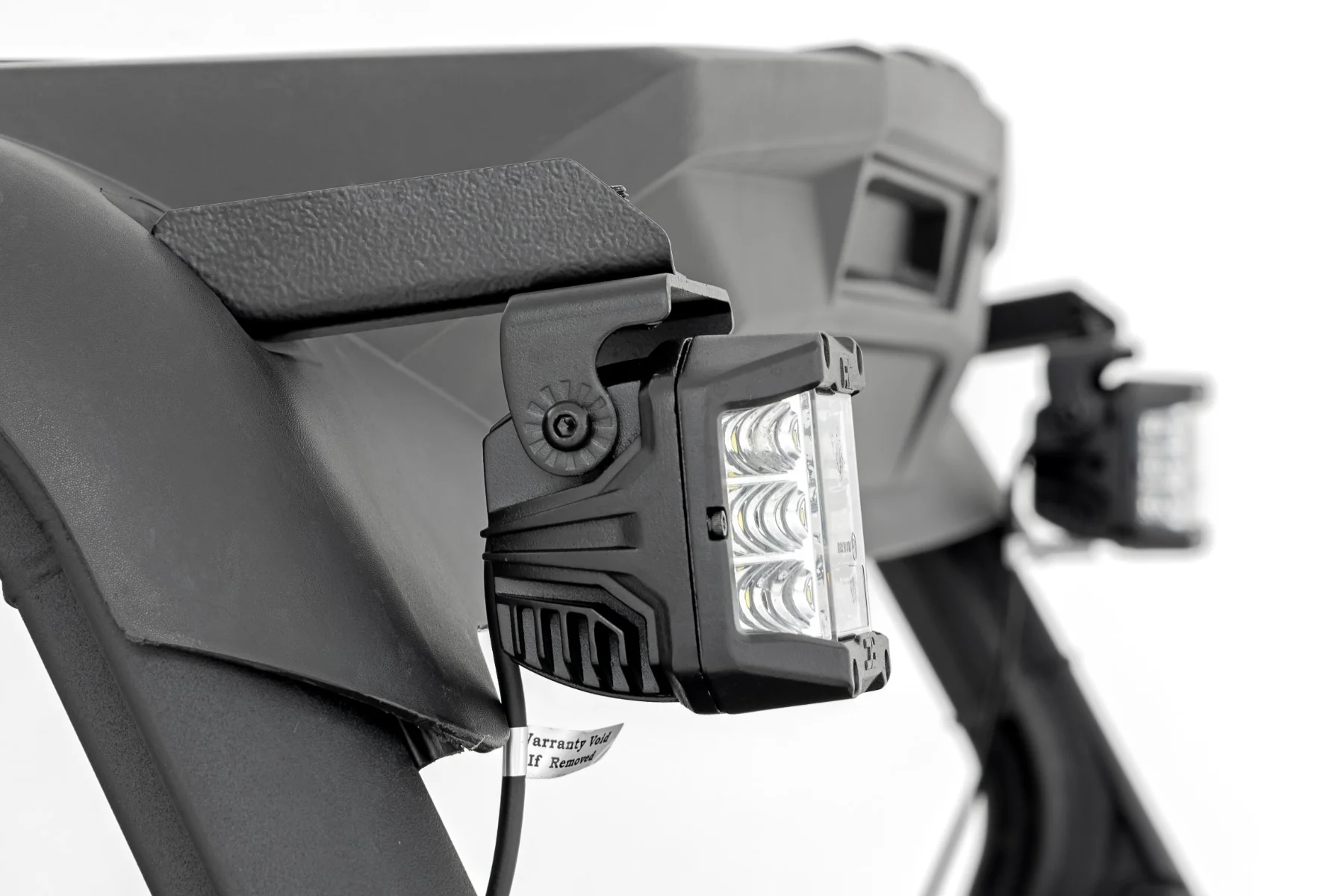 LED Light Rear Mount 2" Black Pair Flood Can-Am Maverick Sport 97082 - Image 3