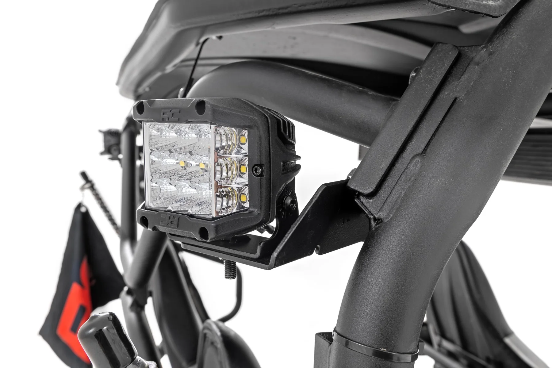 LED Light Rear Mount 2" Black Pair Flood Kawasaki Teryx - Image 3
