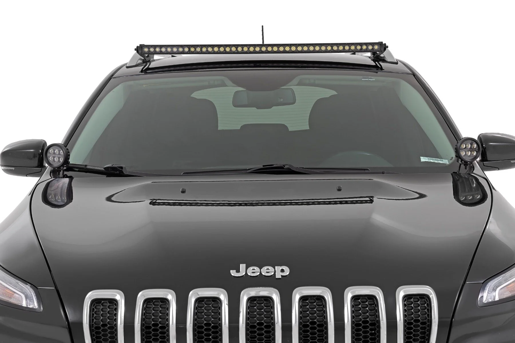 LED Lights Ditch Mount 2" Black Pair White DRL Jeep KL 14-21 70080 - Image 3