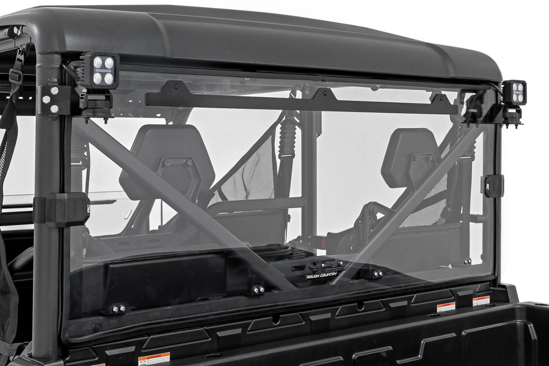 Rough Country LED Lights Rear Mount 2" Black Pair White DRL CFMOTO UFORCE 1000 - Image 2