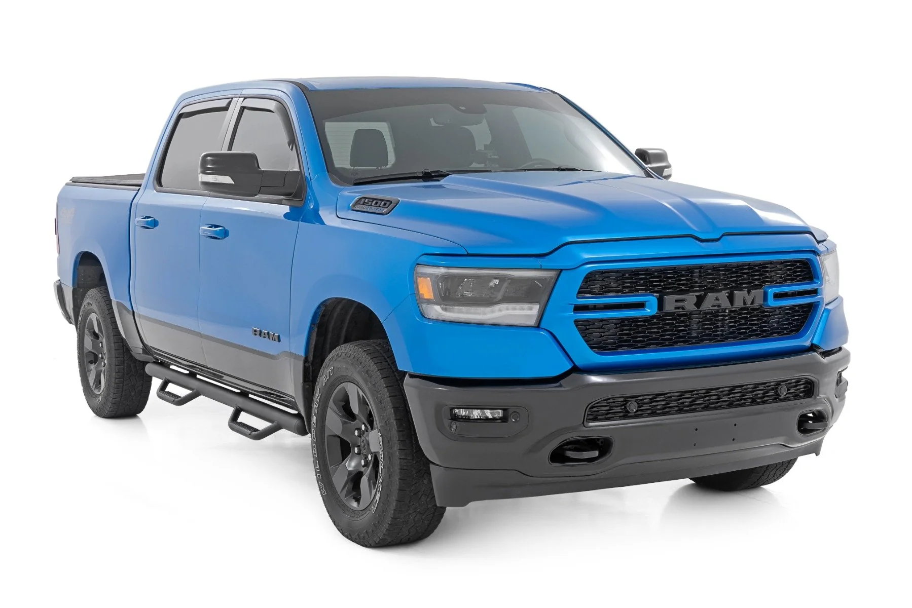 Rough Country Nerf Steps Cab Length Crew 5'7" Bed for Ram 1500 19-25/TRX 21-24 RCD1980CCB - Image 2
