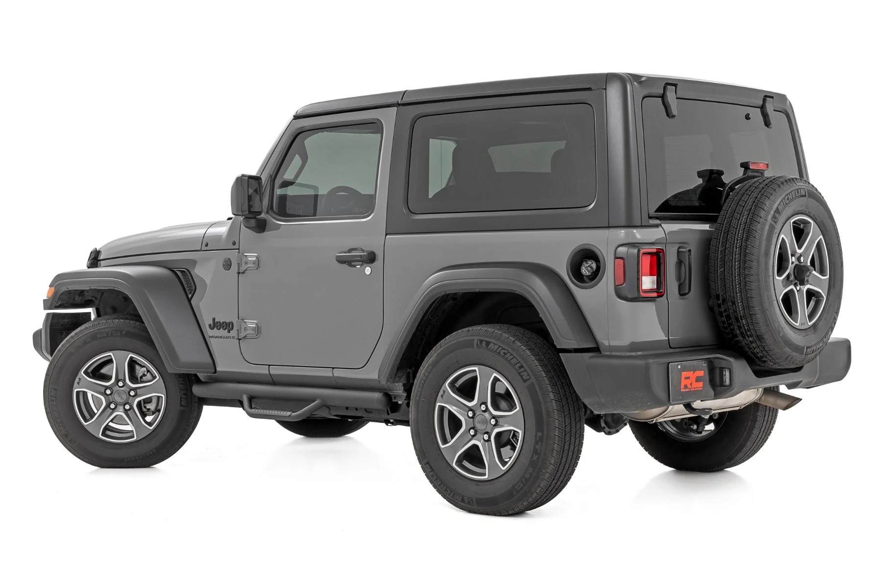 Rough Country Nerf Steps | Full Length | 2 Door | for Jeep Wrangler JL 4WD (2018-2025) - Image 2