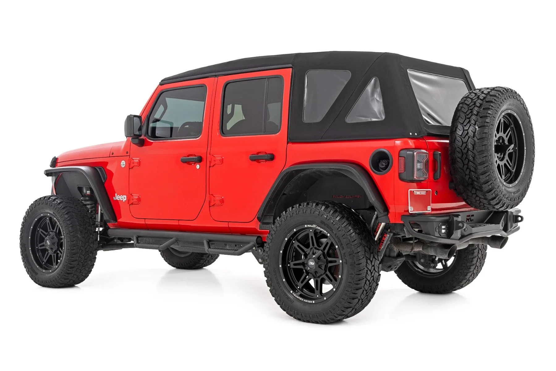 Nerf Steps Wheel to Wheel 4Dr Jeep Wrangler JLU 18-24 RC RCJ1866B - Image 2