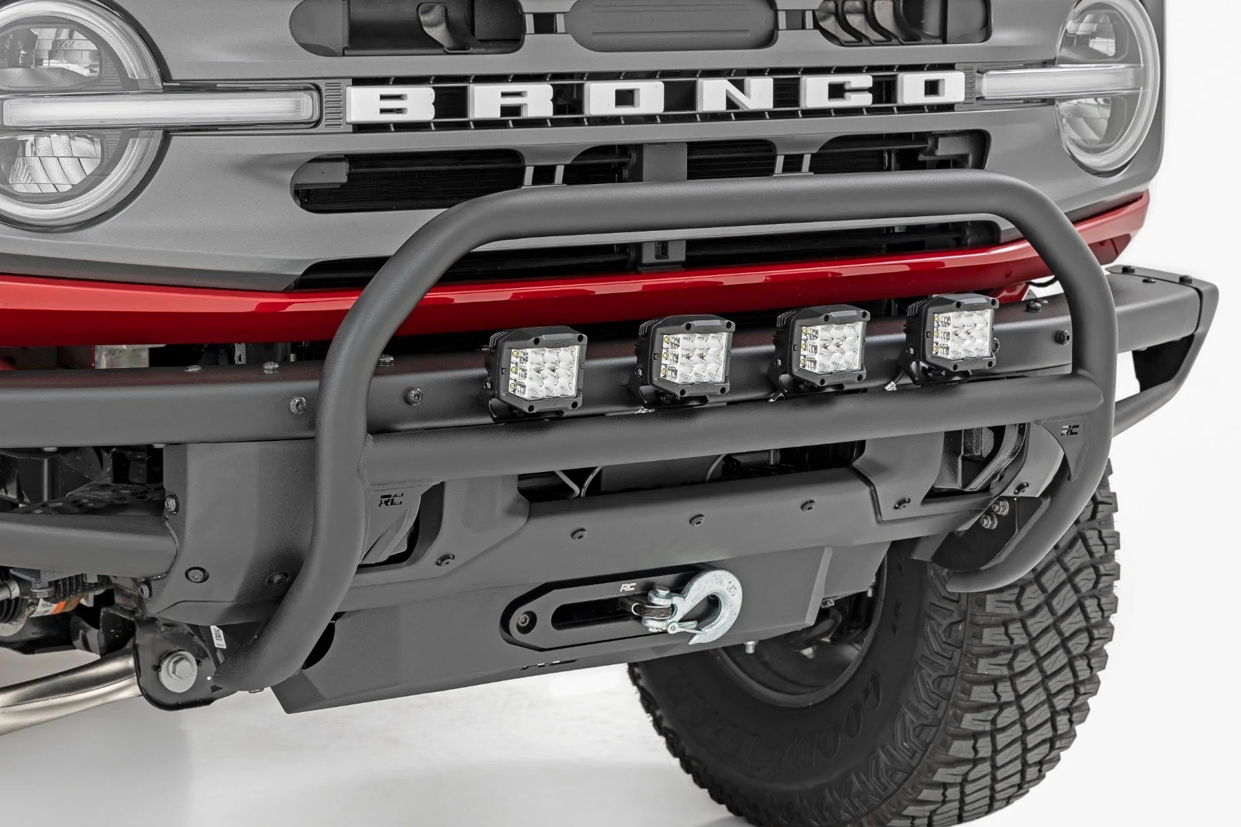 Nudge Bar 20" BLK DRL LED OE Modular Steel Ford Bronco 21-22 - Image 2