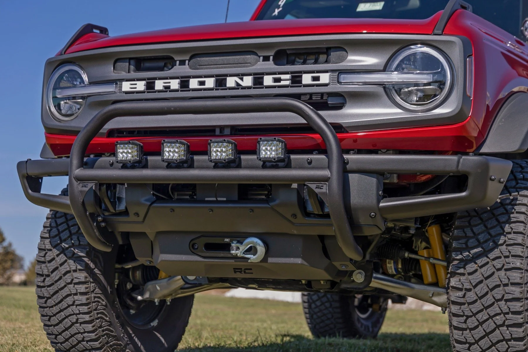 Nudge Bar w/20" Black LED OE Modular Steel Ford Bronco 21-22 - Image 6