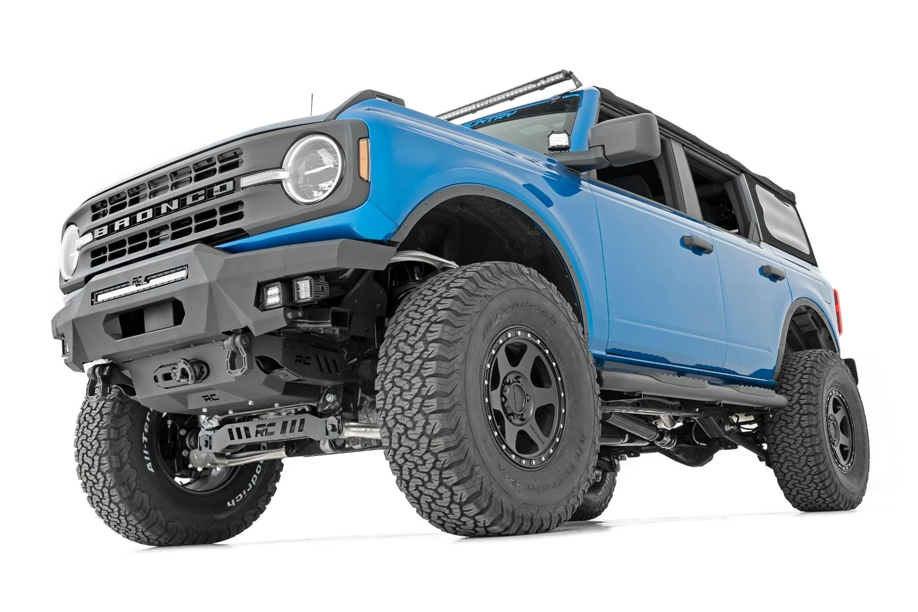 Oval Nerf Step 4-Door Black Ford Bronco 4WD 2021-2022 21011 - Image 3