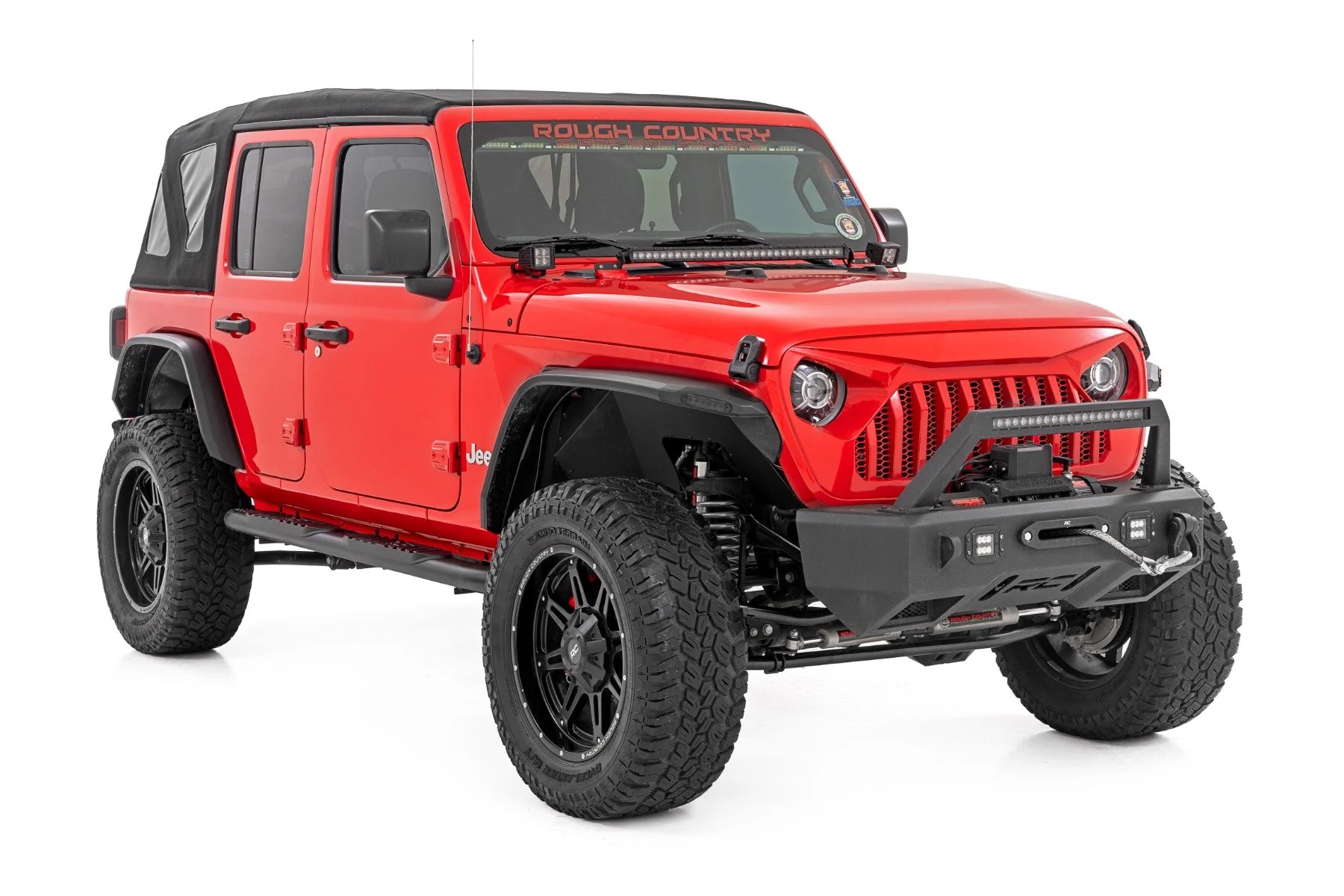 Oval Nerf Steps 4Dr Black Jeep Wrangler Unlimited 18-23 21016 - Image 2