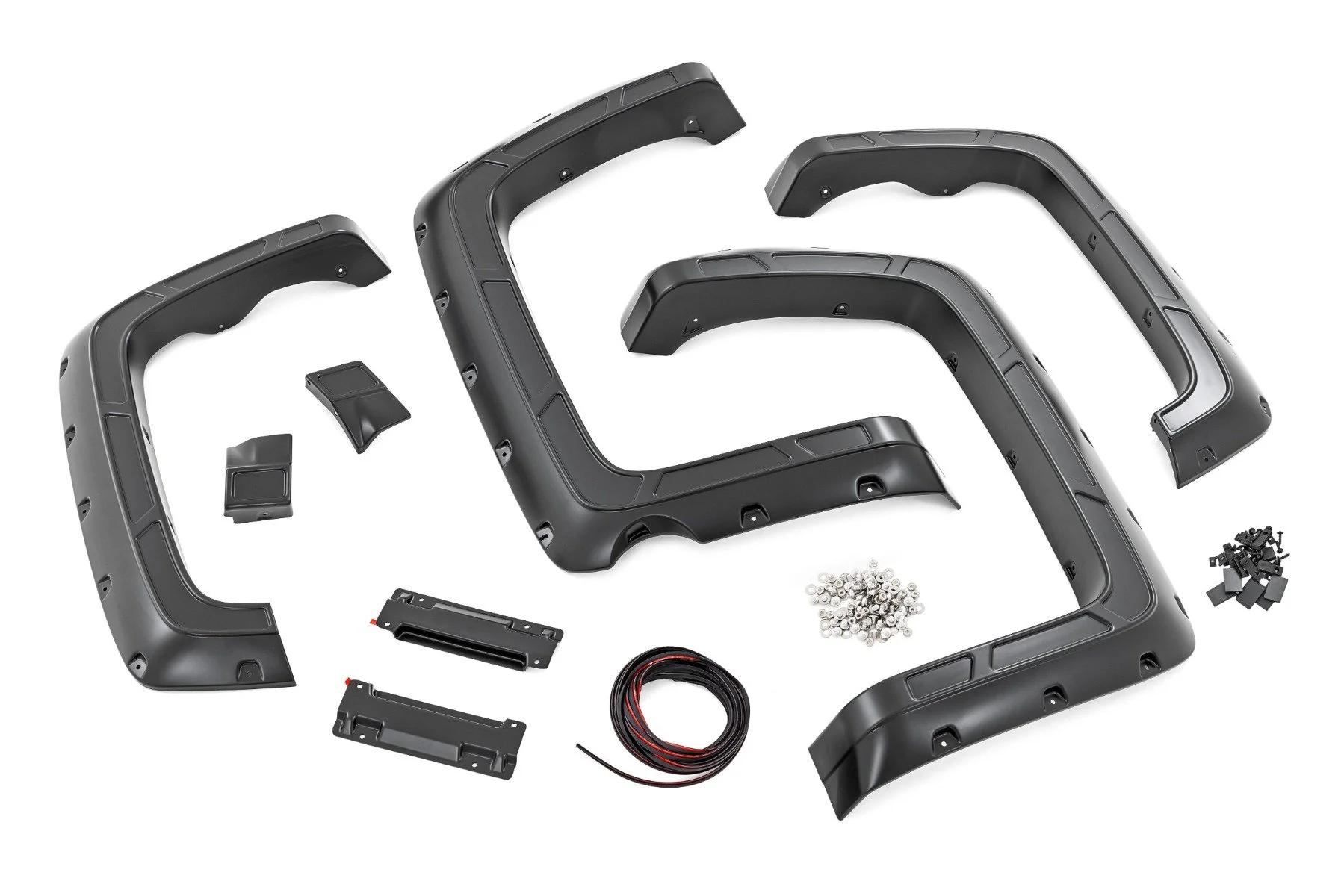 Rough Country Pocket Fender Flare GMC Sierra 1500 19-25 White