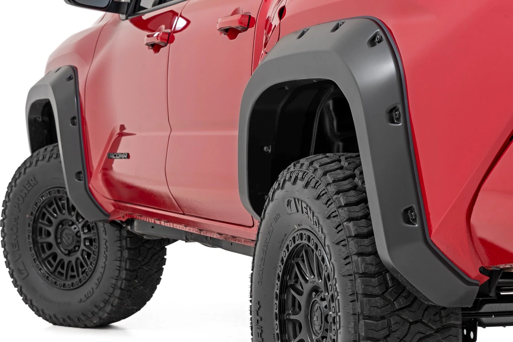 Rough Country Pocket Fender Flares 3U5 Supersonic Red for Toyota Tacoma 24-25