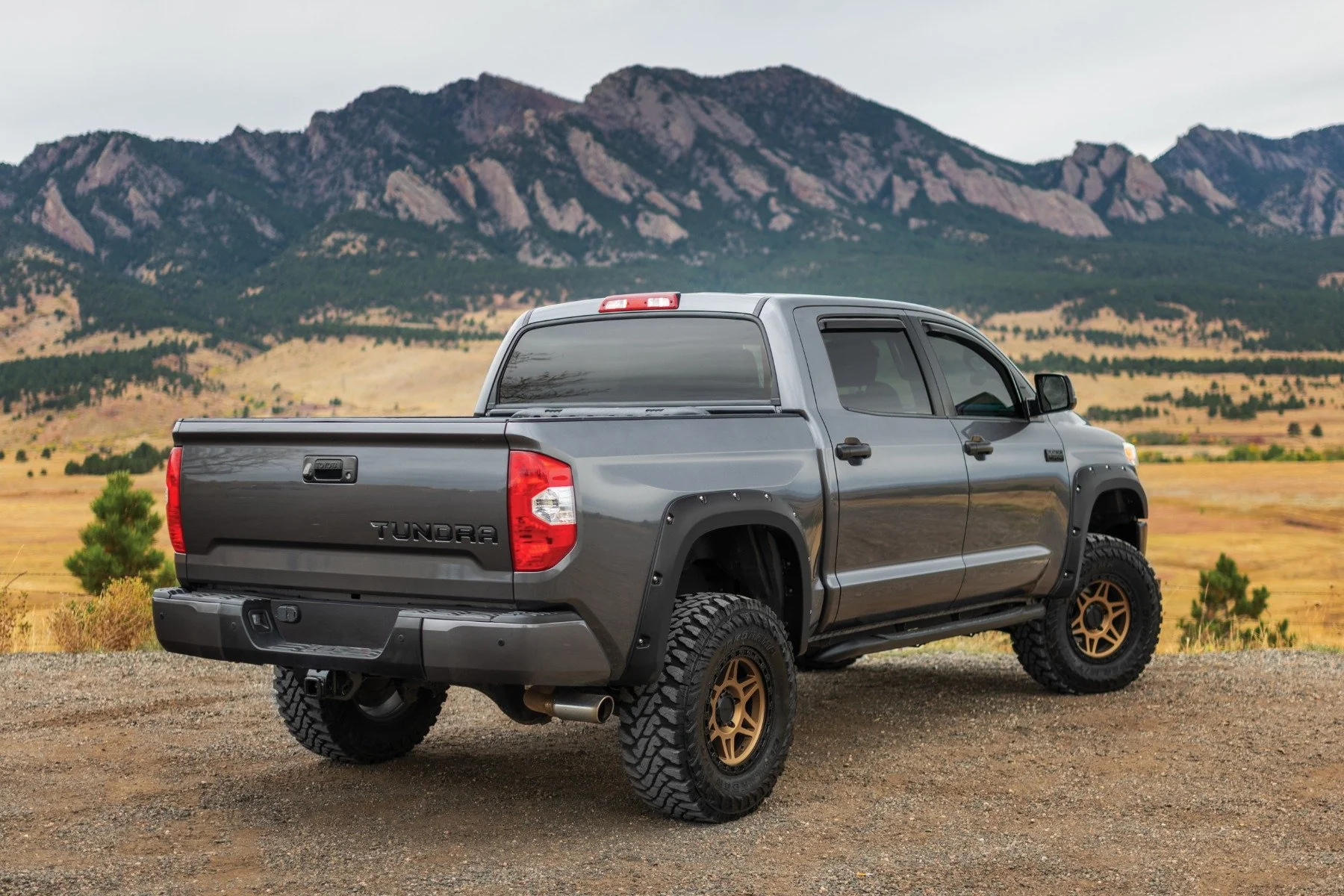 Rough Country Pocket Fender Flares 6V7 Army Green for Toyota Tundra 14-21 - Image 4