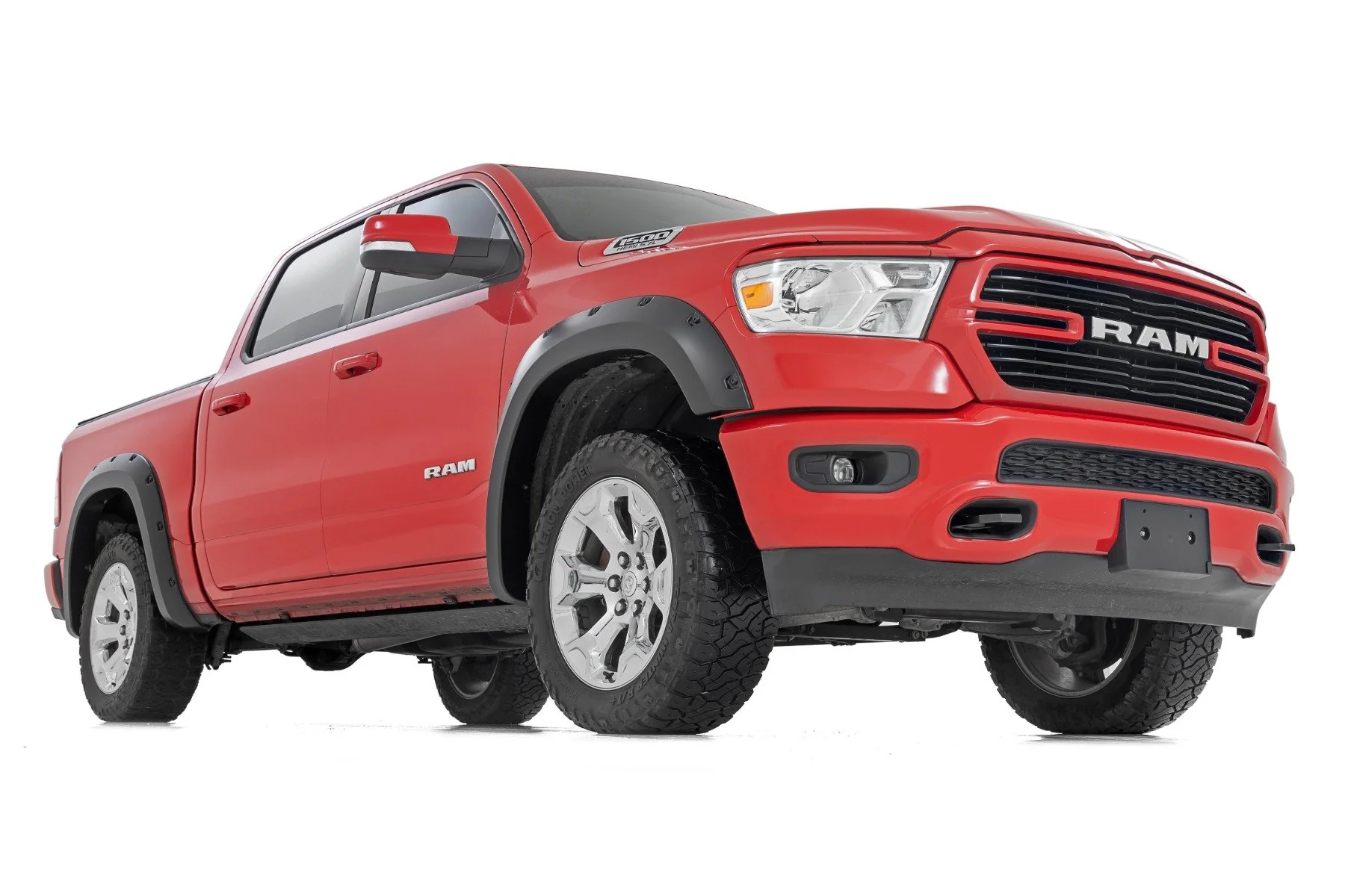 Rough Country Pocket Fender Flares for Ram 1500 19-22 White - Image 3