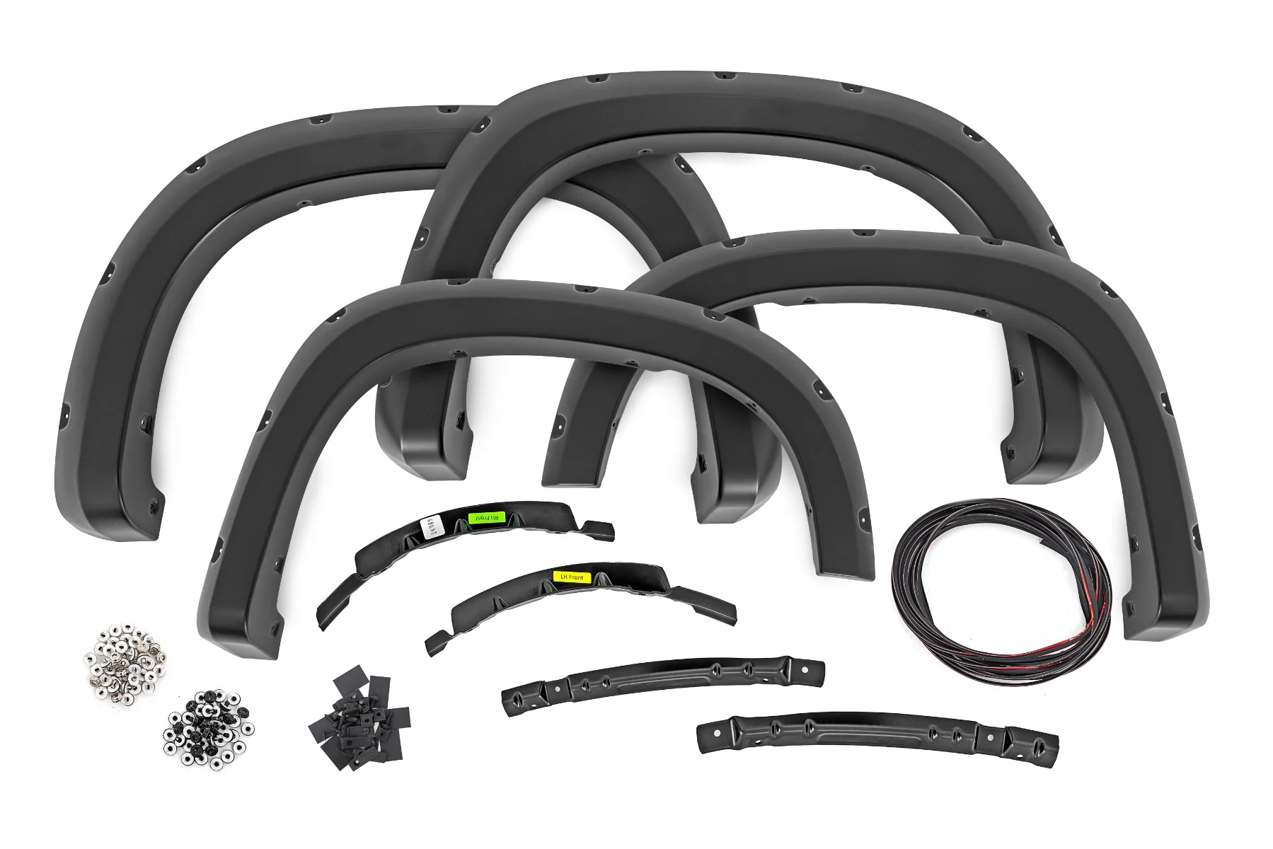 Rough Country Pocket Fender Flares | G6M Dark Ash | Chevy Silverado 1500 2WD/4WD (22-26) F-C12211-G6M