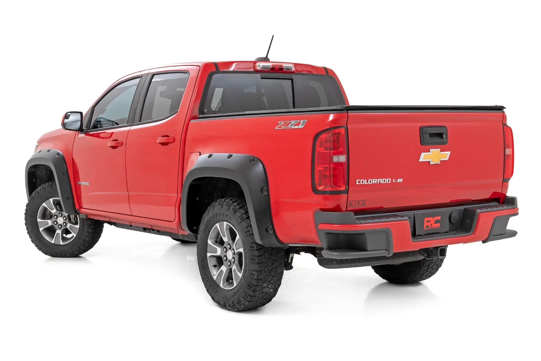 Rough Country Pocket Fender Flares GAN Silver Ice 5' Bed Chevy Colorado 15-22 - Image 2