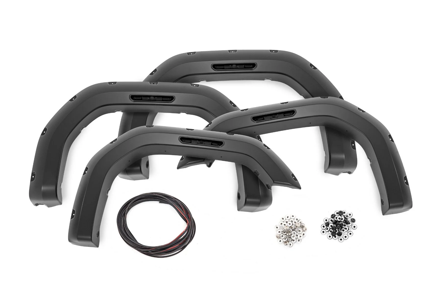 Rough Country Pocket Fender Flares GMC Sierra 2500/3500 HD 20+ GB8 Ebony Twiligh