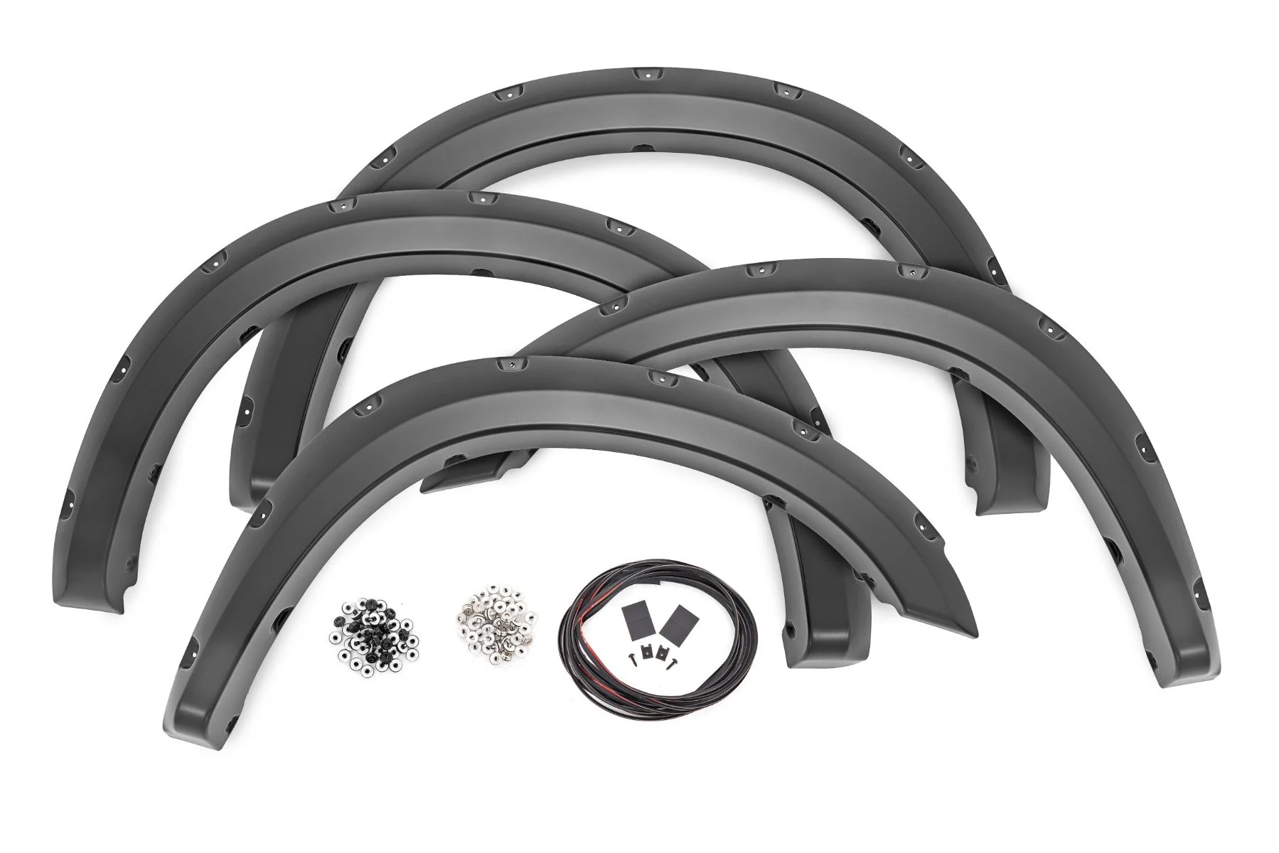 Rough Country Pocket Fender Flares PXJ Diamond Black for Ram 2500 2010-2018
